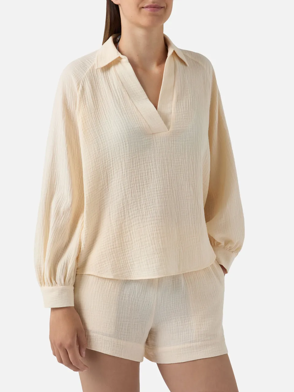 blusa-maira-mc2-saint-barth-in-mussola-di-cotone-beige image 1