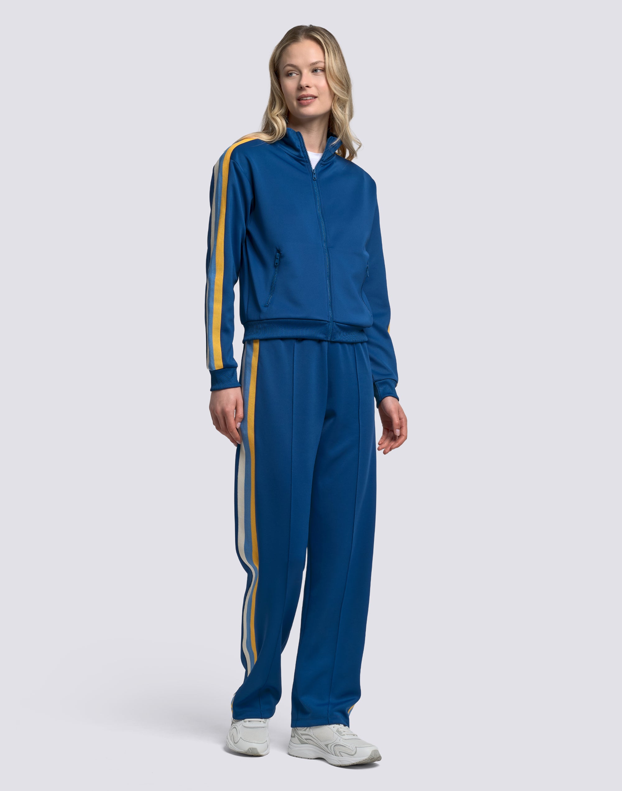 sundek-w405jhsc100-felpa-scuba-donna-full-zip-con-arcobaleno image 3