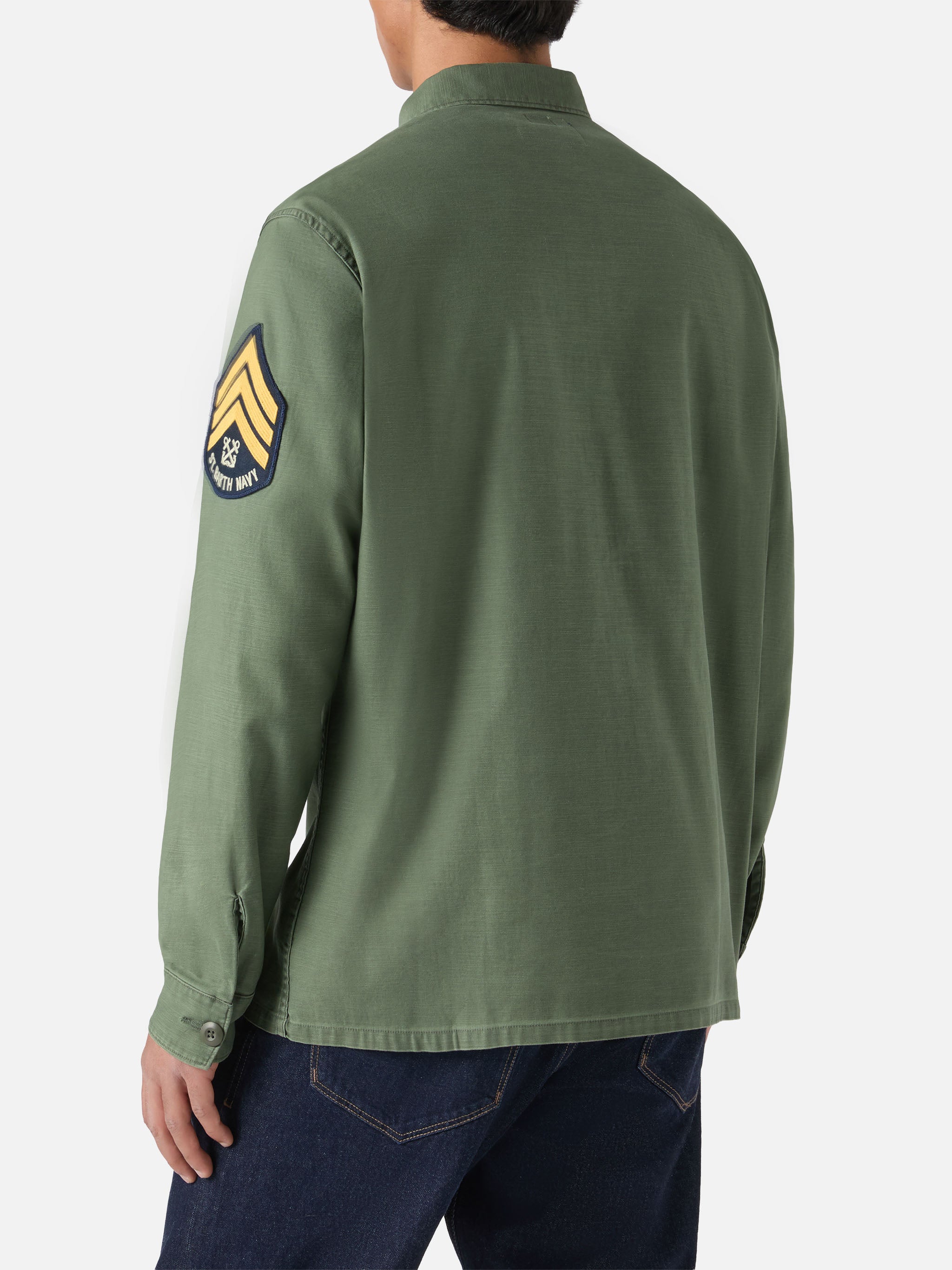mc2-saint-barth-sovracamicia-esteban-uomo-verde-militare-ricamata image 4