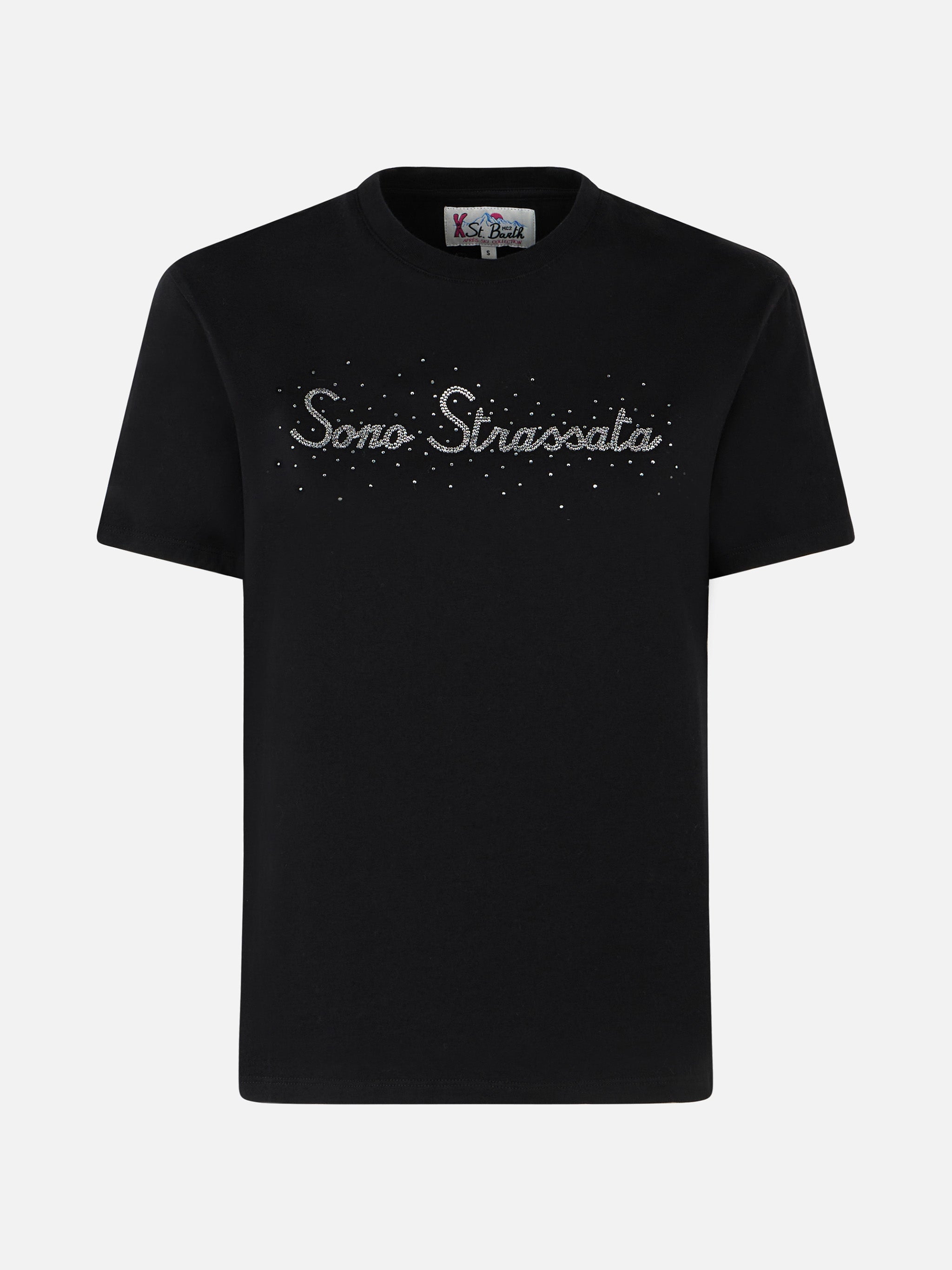 mc2-saint-barth-t-shirt-emilie-in-cotone-nero-con-stampa-strass image 4