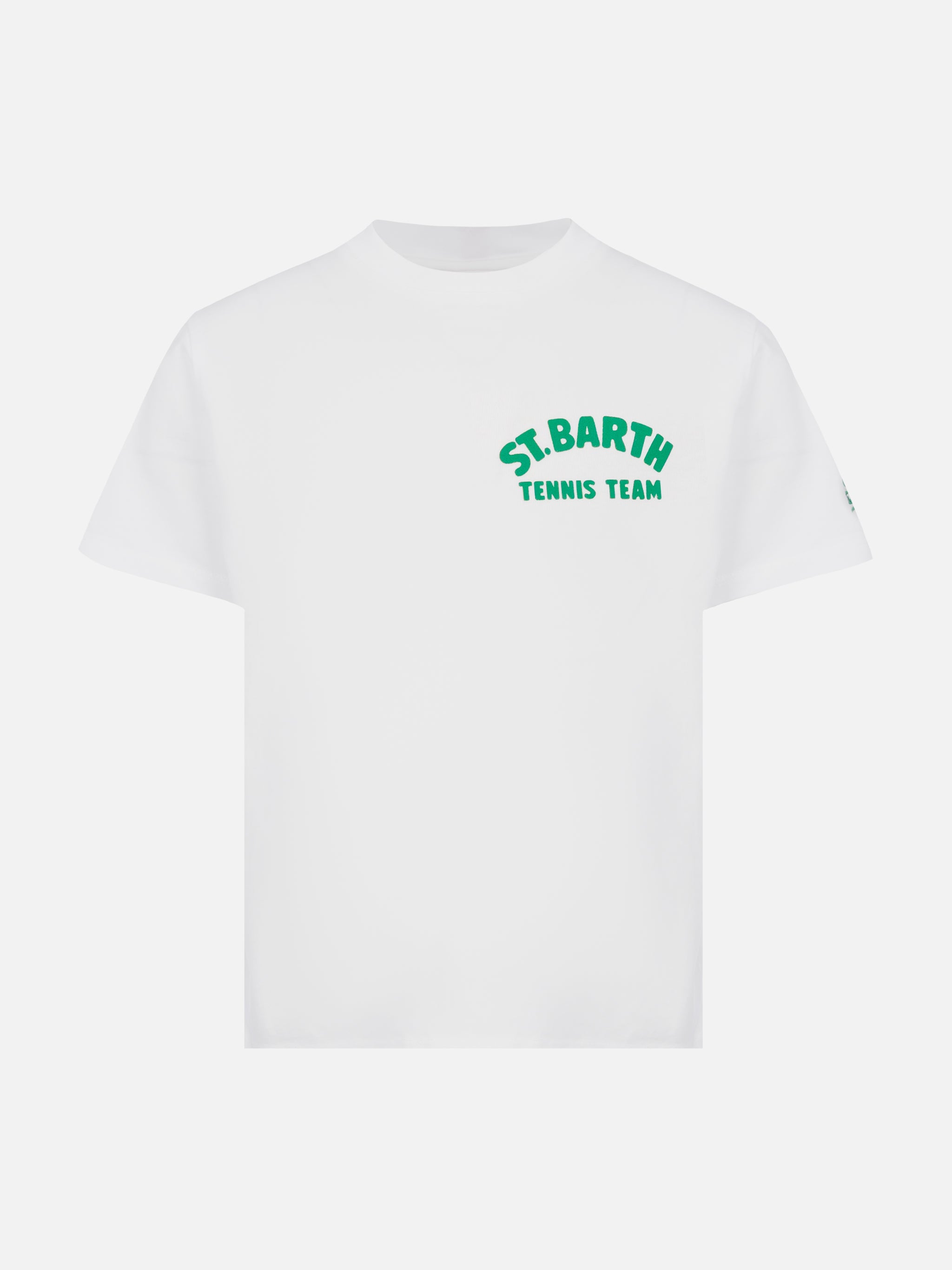 mc2-saint-barth-t-shirt-bambino-cotone-stampa-saint-barth-tennis-team image 2
