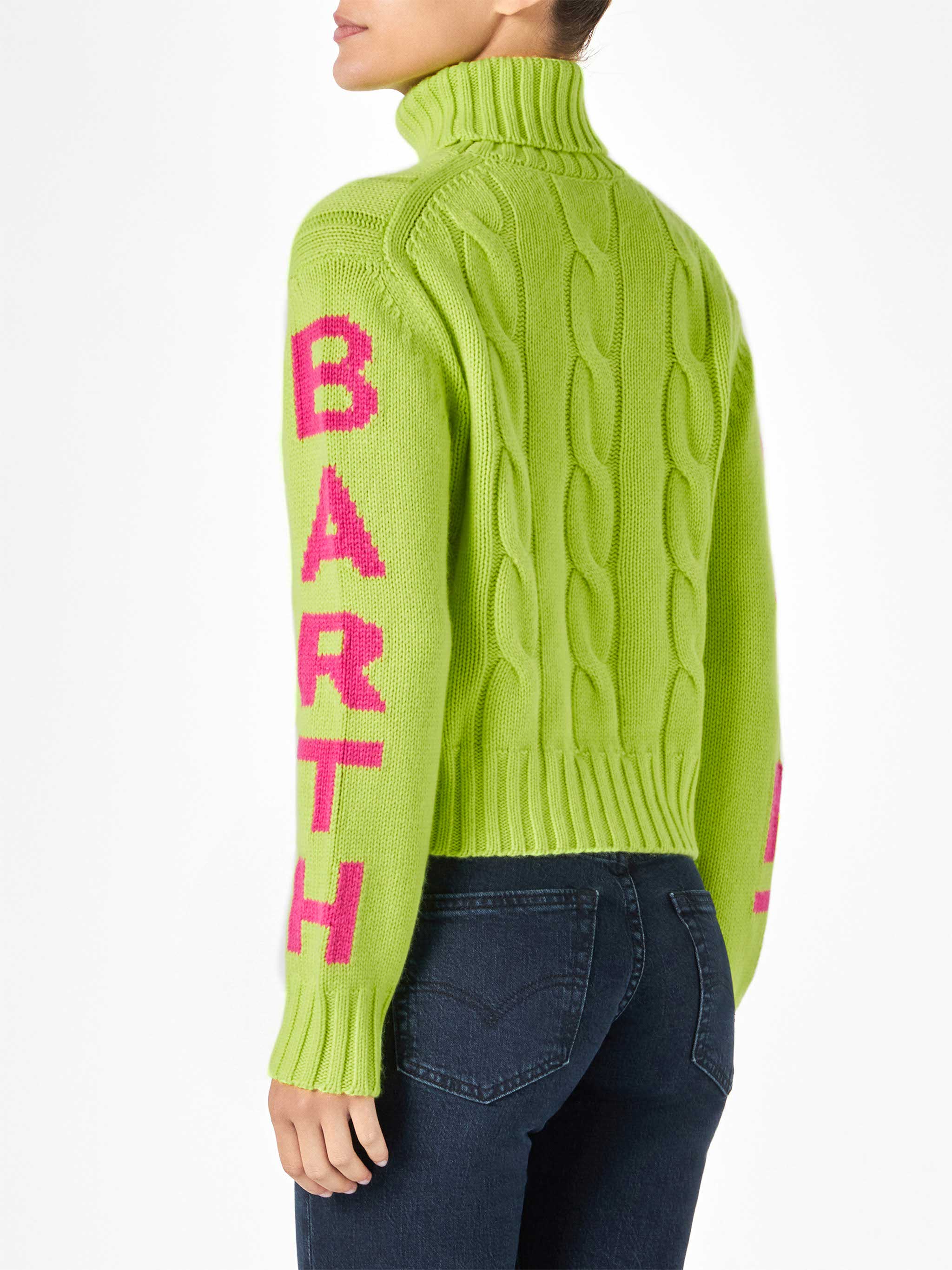 maglia-a-collo-alto-mc2-saint-barth-adler-in-misto-lana-giallo-fluo image 5