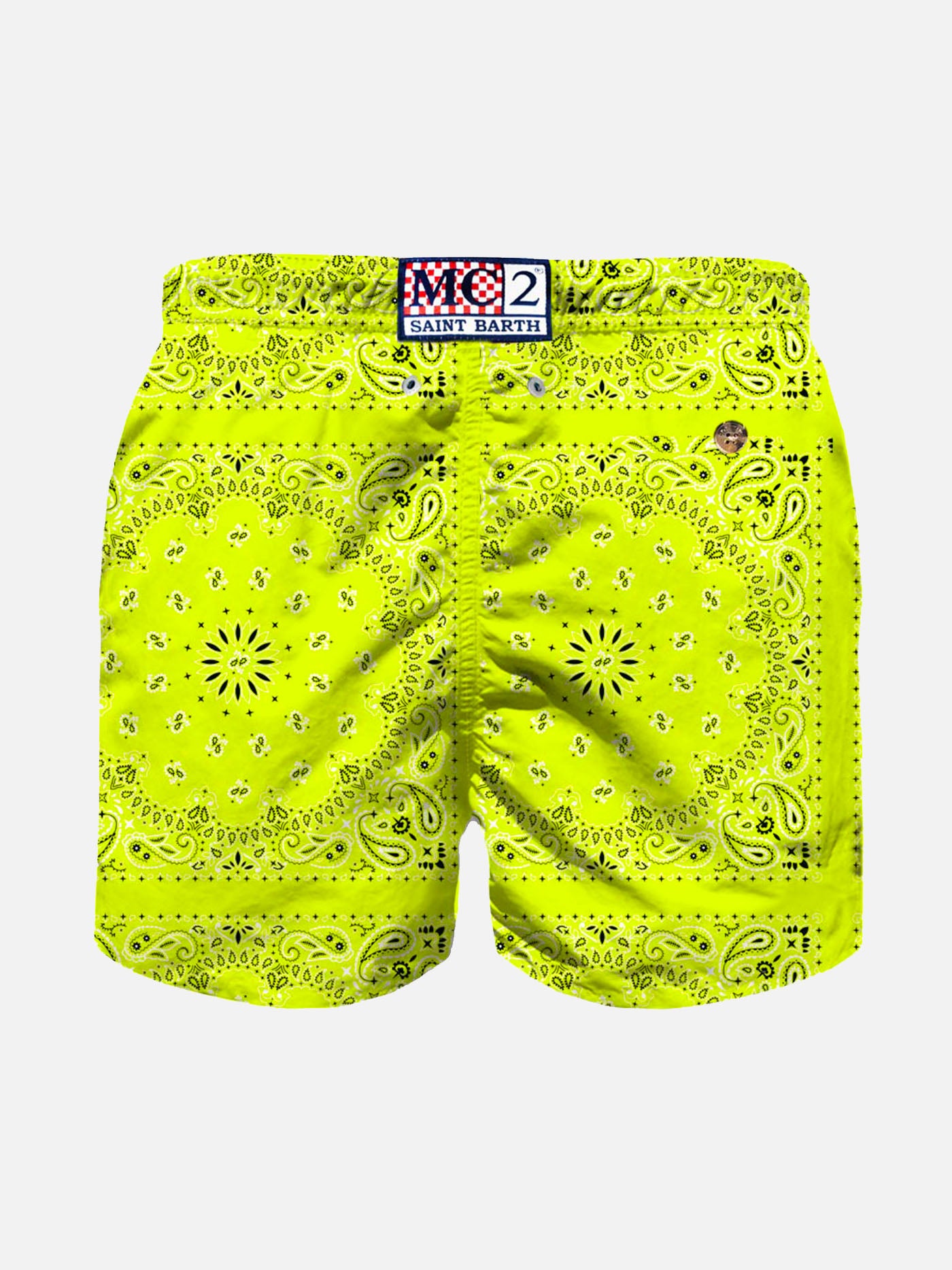 mc2-saint-barth-costume-mare-bambino-bandana-giallo-fluo image 2