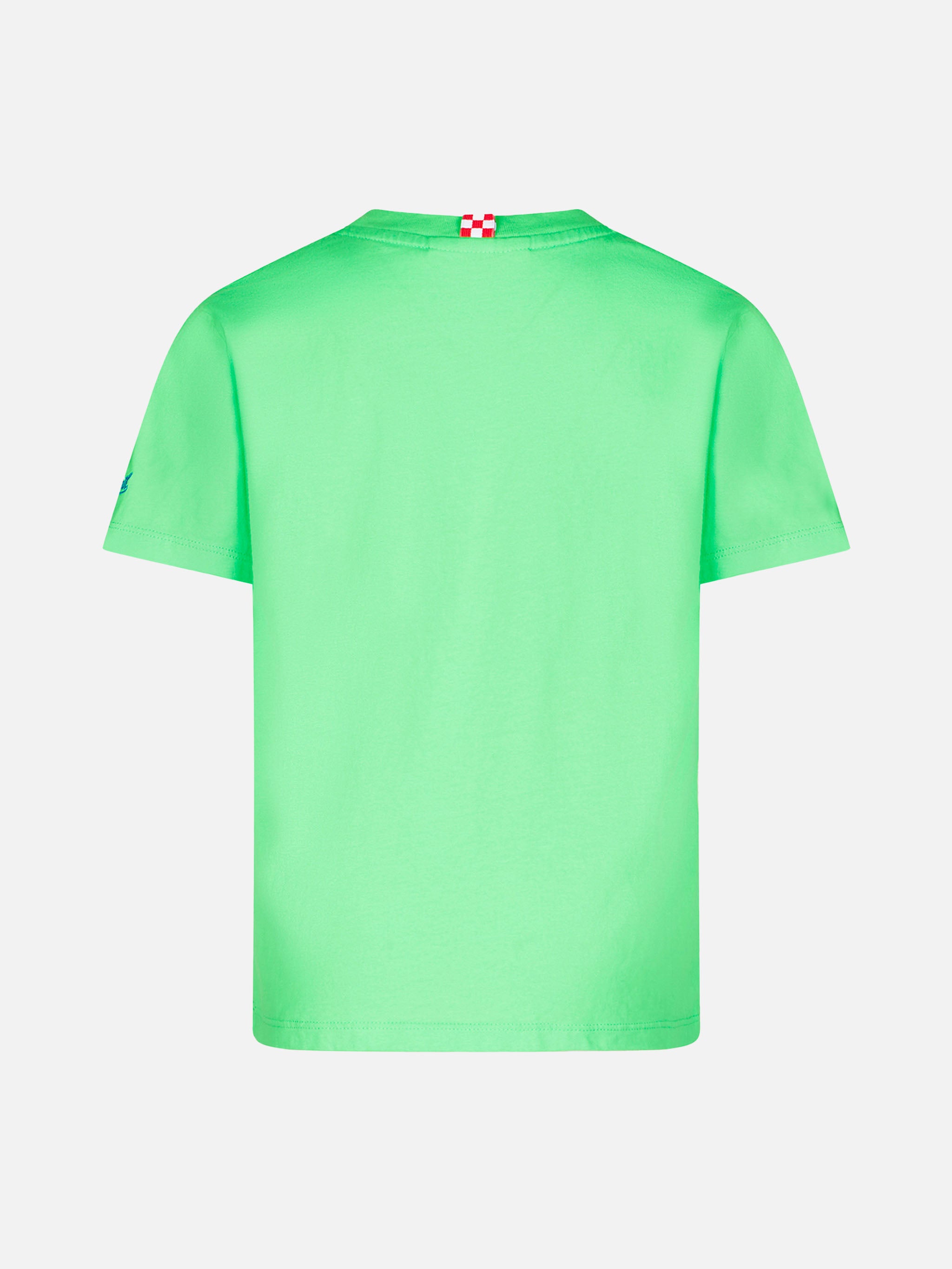 mc2-saint-barth-t-shirt-bambino-peanuts-t-shirt-in-cotone-verde-con-stampa-snoop image 3