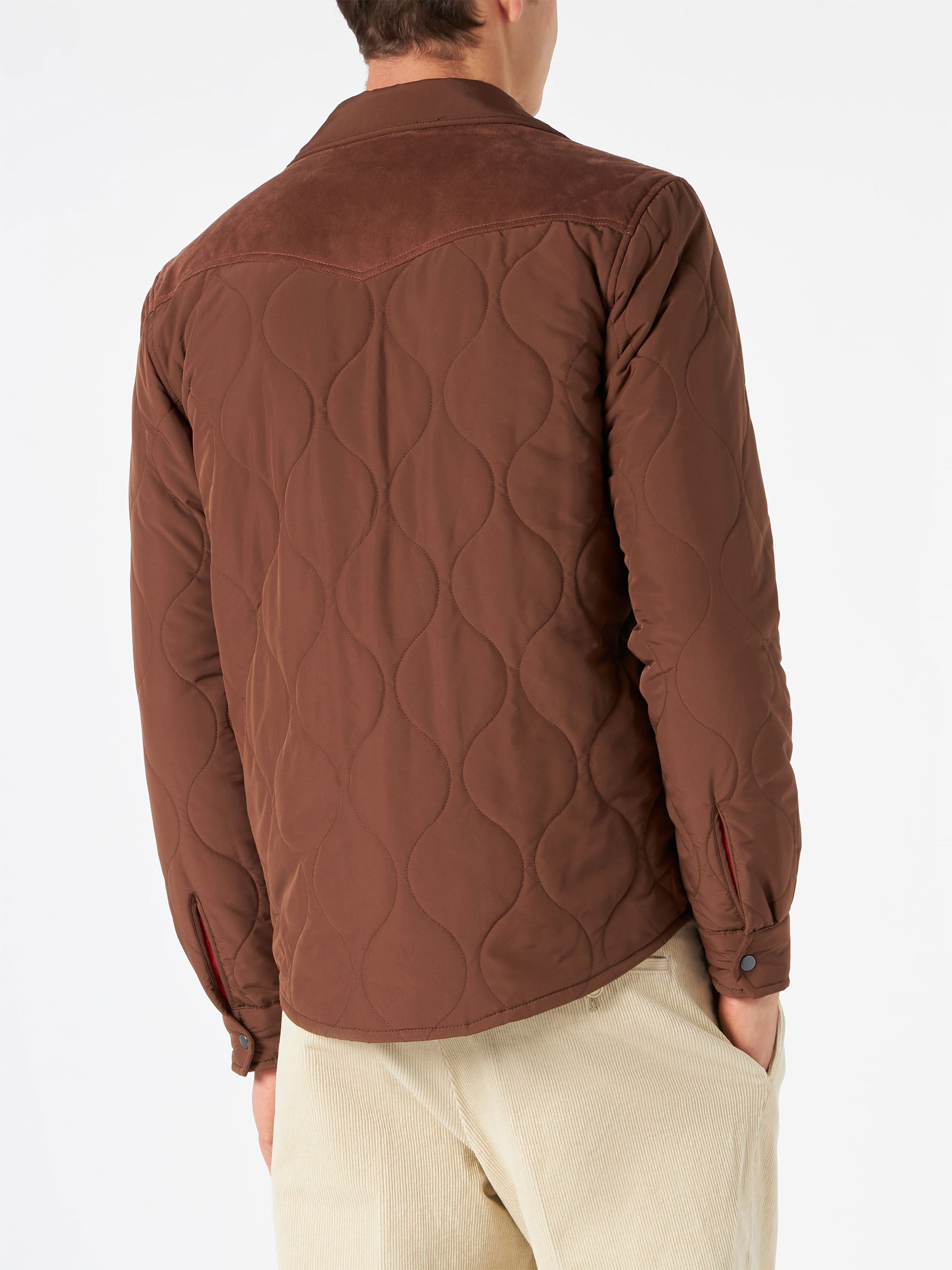 mc2-saint-barth-giacca-chalet-tex-uomo-marrone-effetto-suede image 4