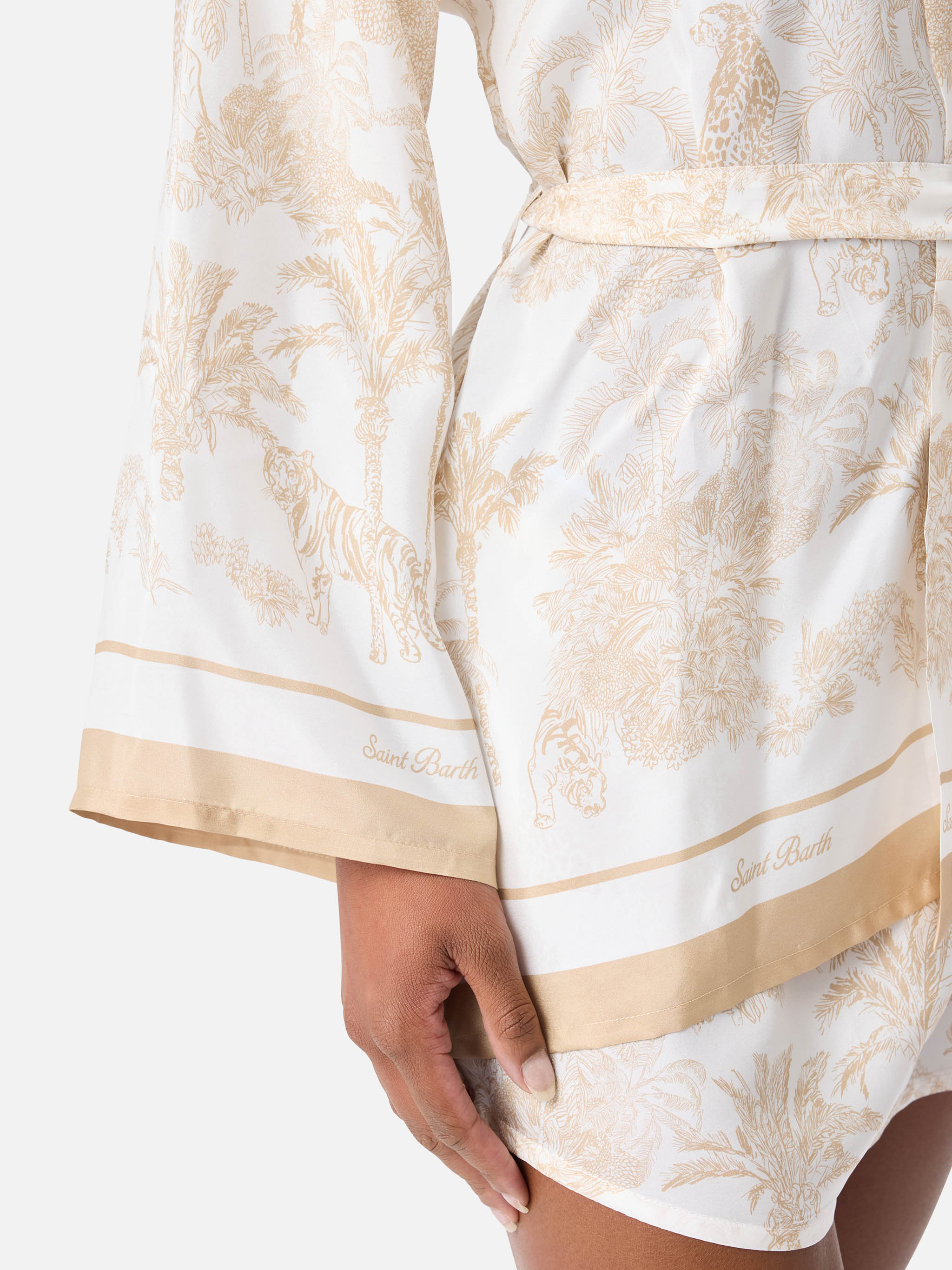 mc2-saint-barth-carly-kimono-corto-in-seta-stampa-toile-de-jouy-blu-bianco image 2