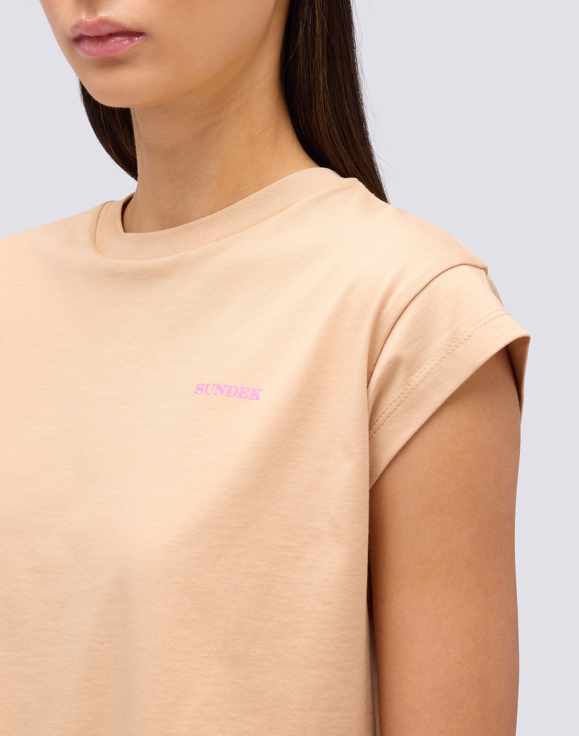sundek-t-shirt-donna-boxy-con-stampa-degrad-w372tejs000 image 3