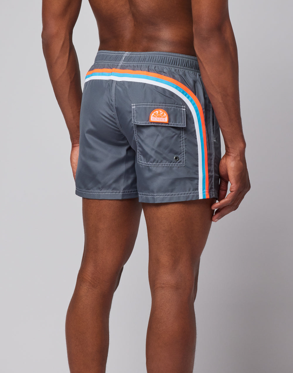 sundek-costume-boxer-mare-uomo-35-cm-nylon-taffet-con-arcobaleno image 1