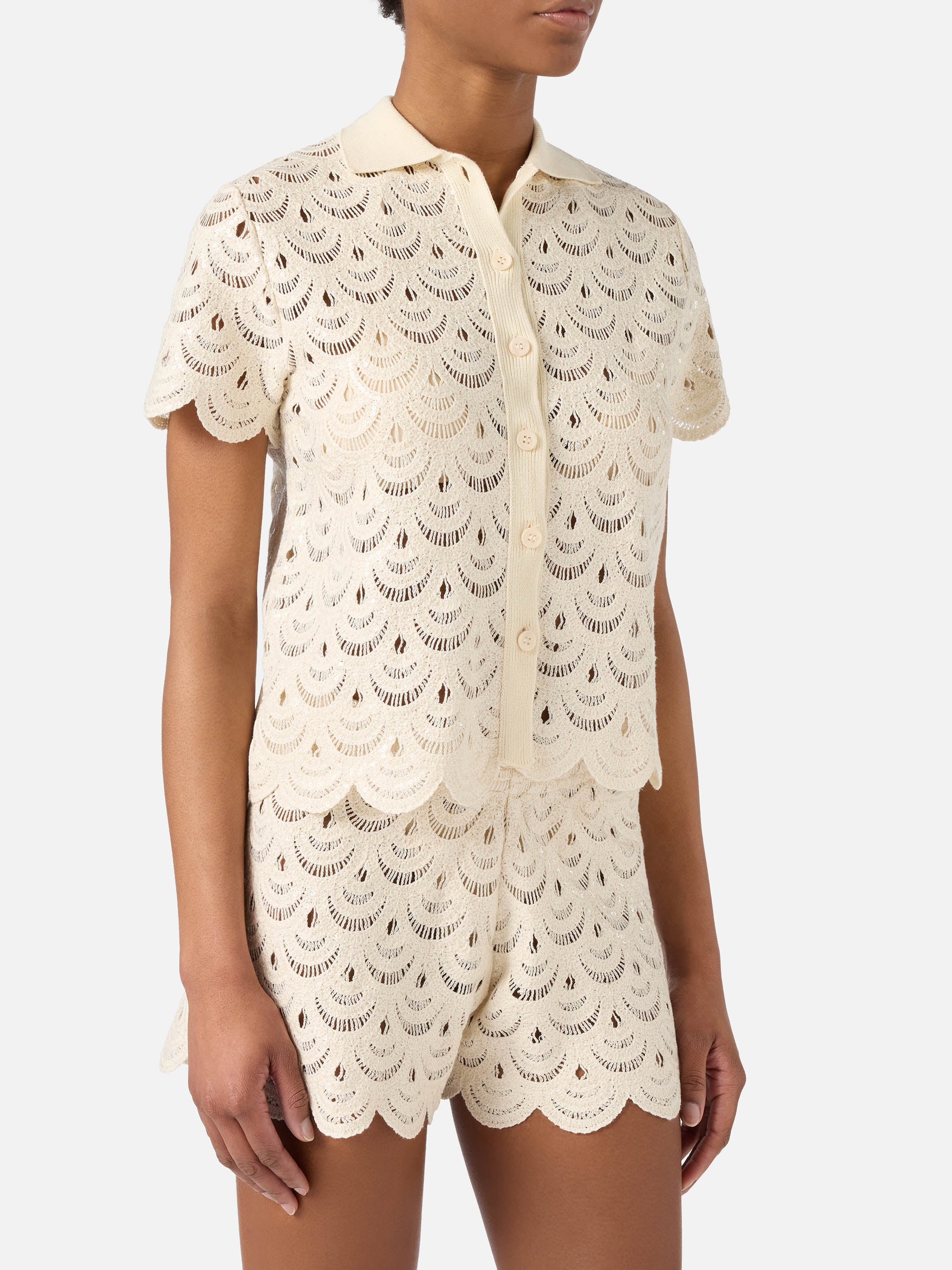 mc2-saint-barth-monet-polo-donna-maglia-crochet-paillettes-ecr image 1