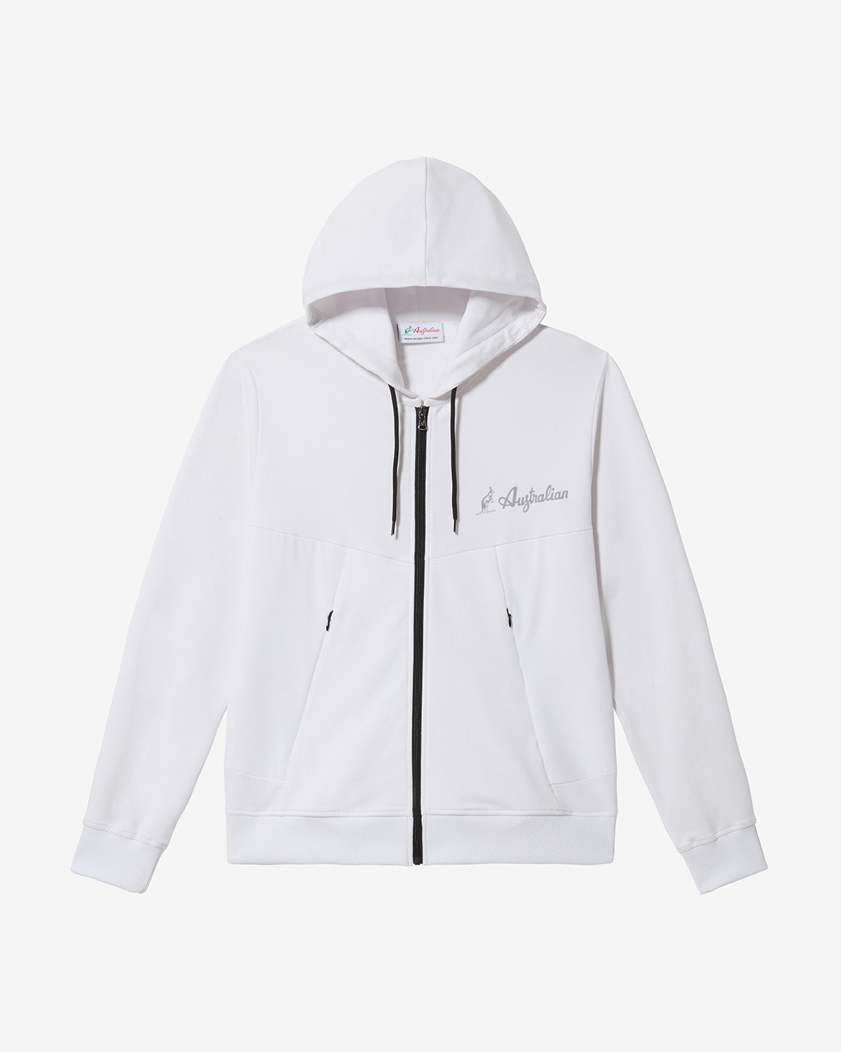australian-gen-track-jacket-felpa-sportiva-con-cappuccio-bianco image 6