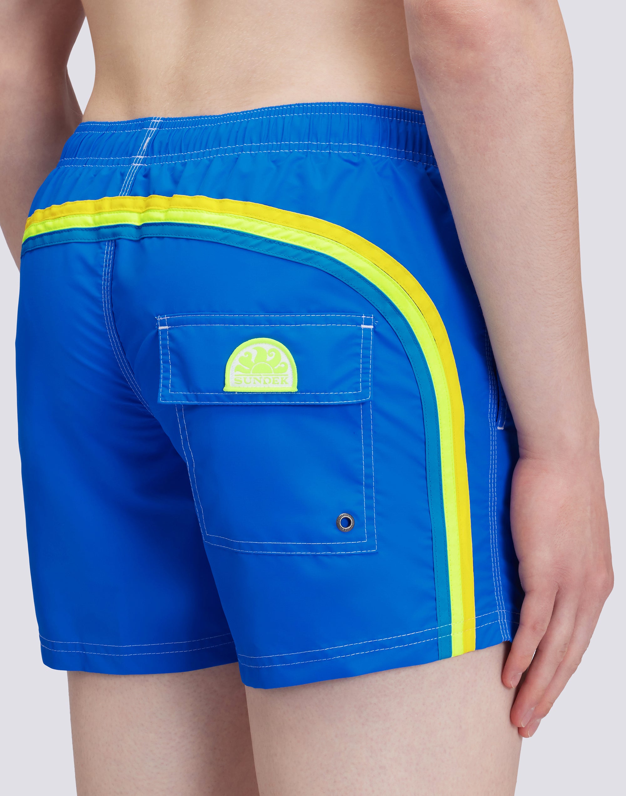 sundek-costume-da-bagno-corto-uomo-vita-elasticata-iconic-taffeta-rainbow image 3