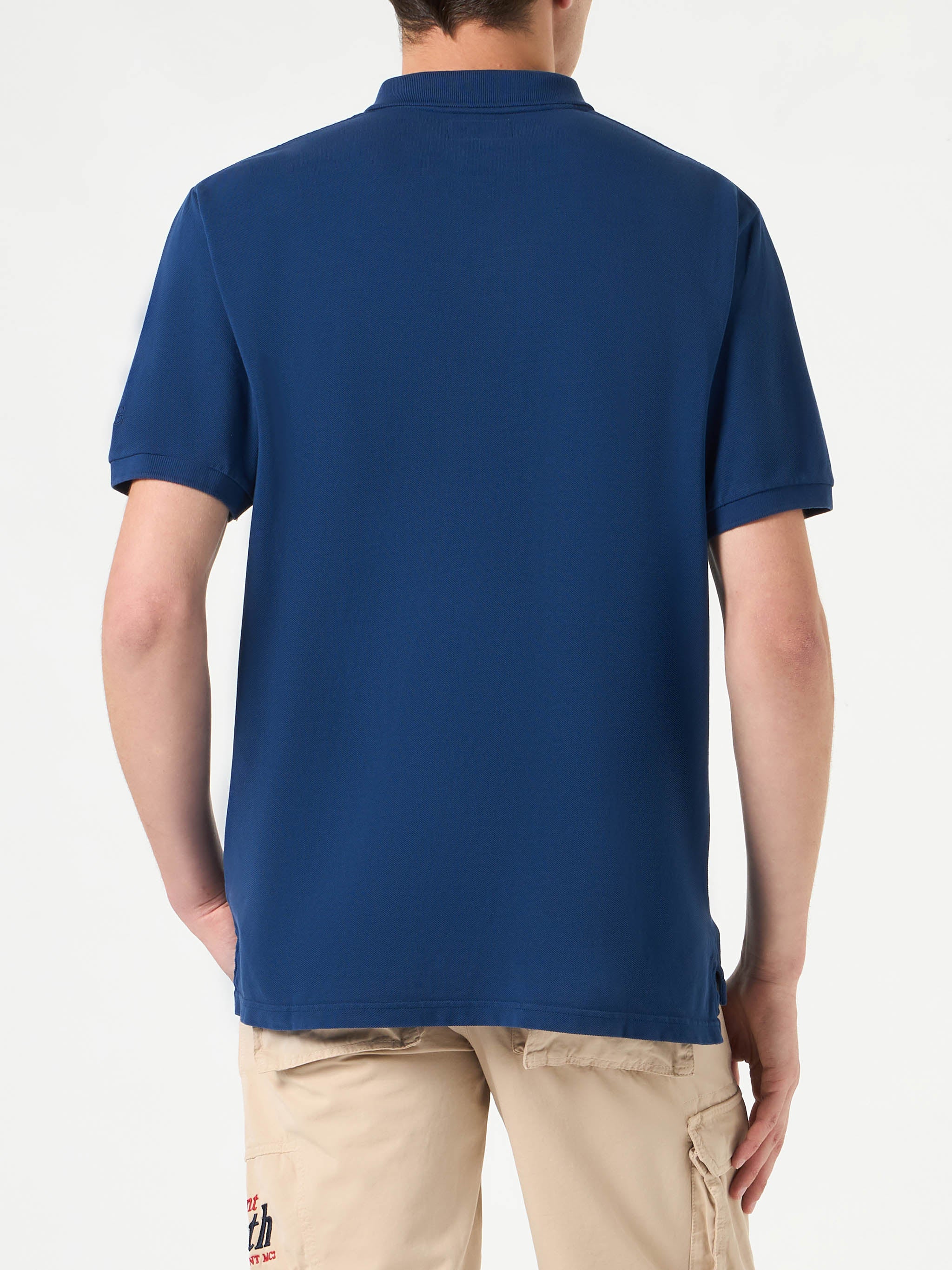 mc2-saint-barth-polo-uomo-in-denim-piquet-blu-effetto-vintage-con-logo image 3