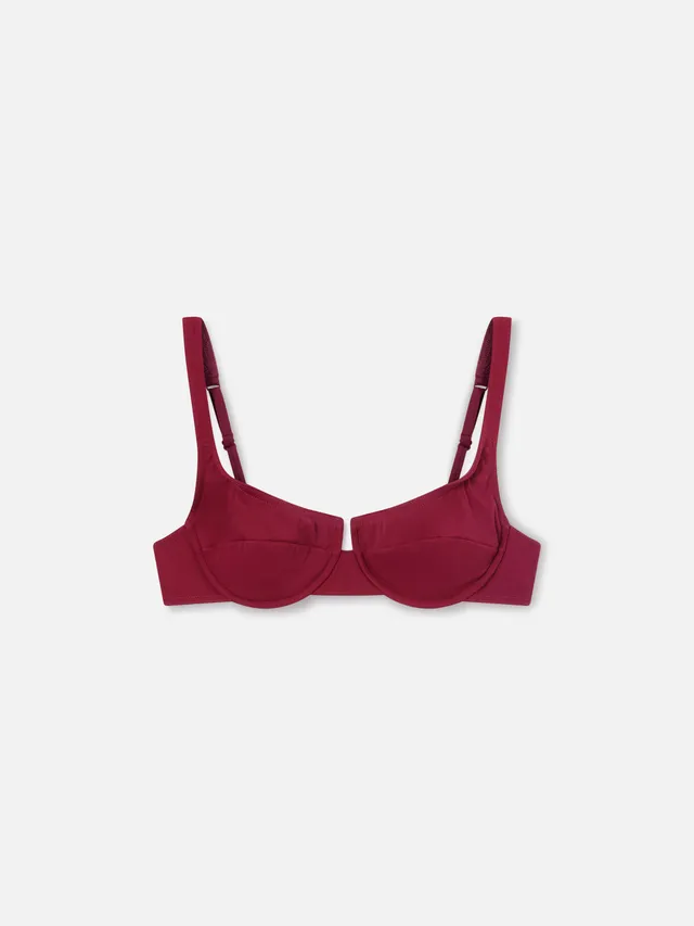 mc2-saint-barth-top-bikini-amira-balconette-bordeaux-con-ferretto-e-coppe-imbott image 1