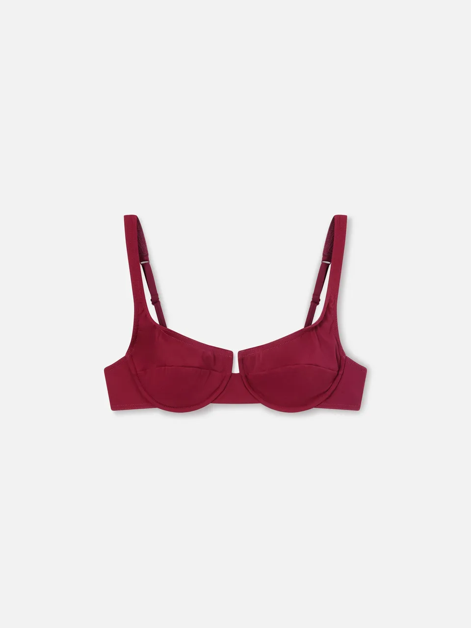 mc2-saint-barth-top-bikini-amira-balconette-bordeaux-con-ferretto-e-coppe-imbott image 1
