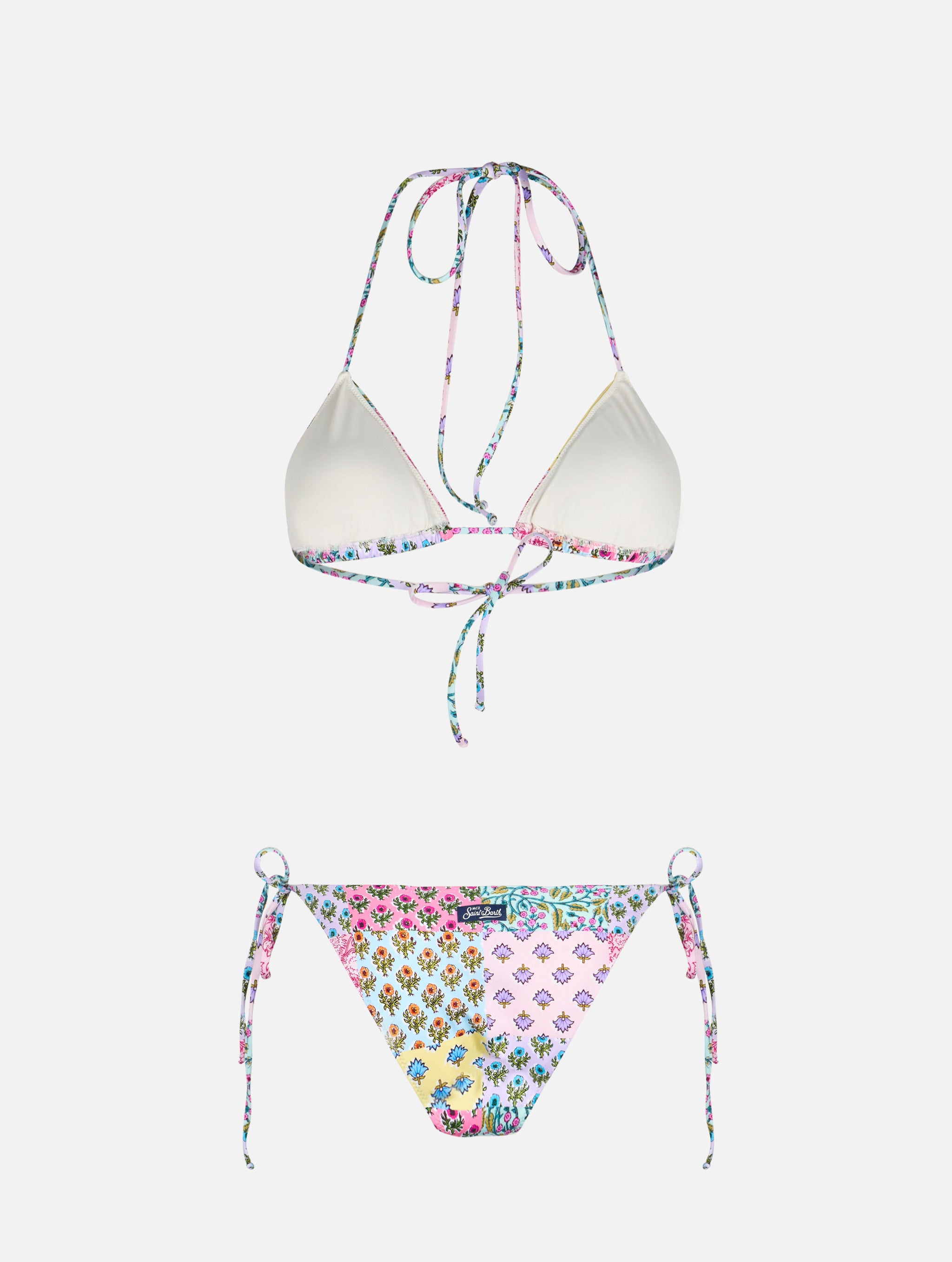 mc2-saint-barth-leah-virgo-bikini-triangolo-patch-floreali-multicolor image 2