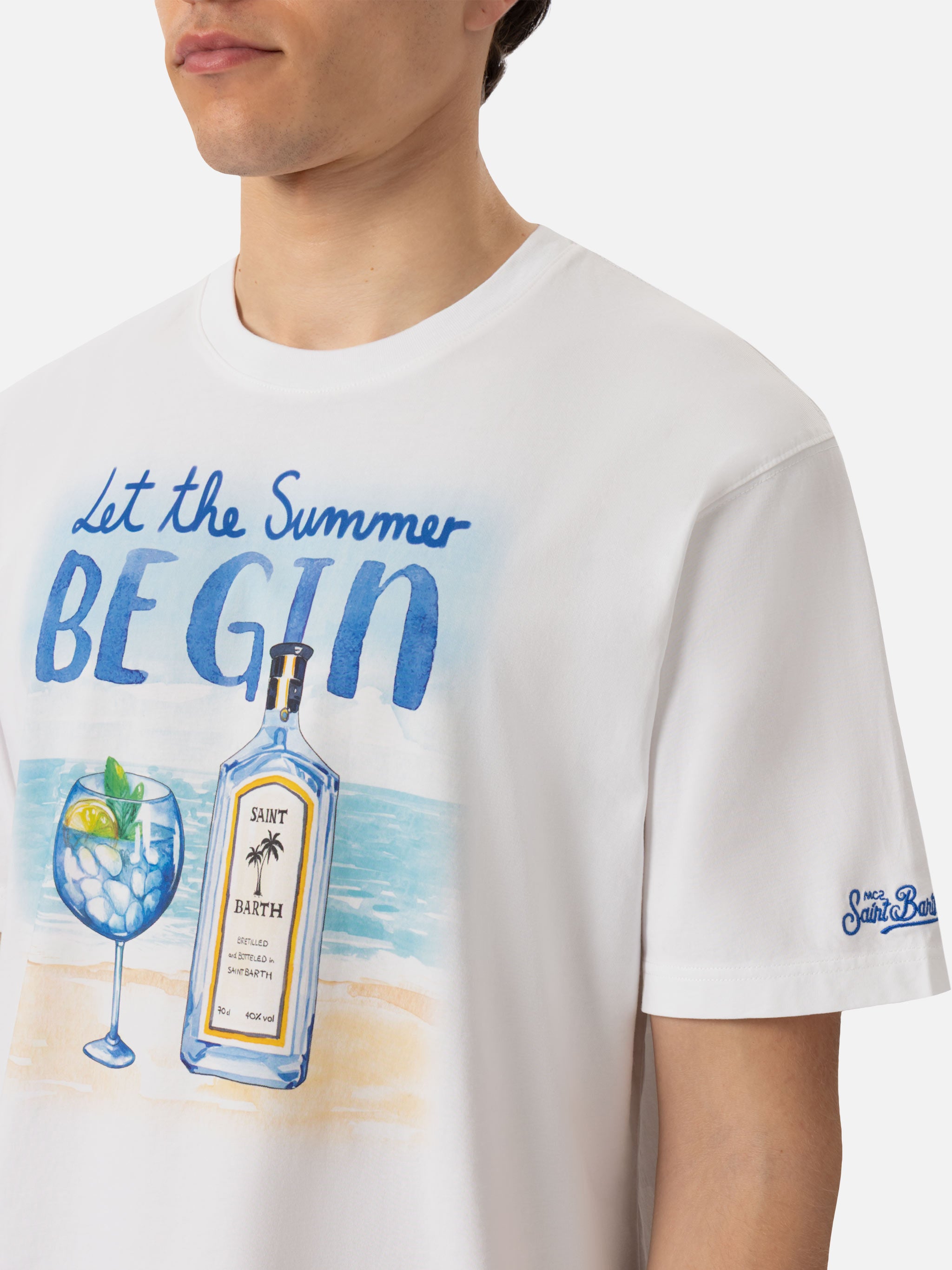 mc2-saint-barth-t-shirt-man-let-the-summer-be-gin-in-cotone-bianco image 2
