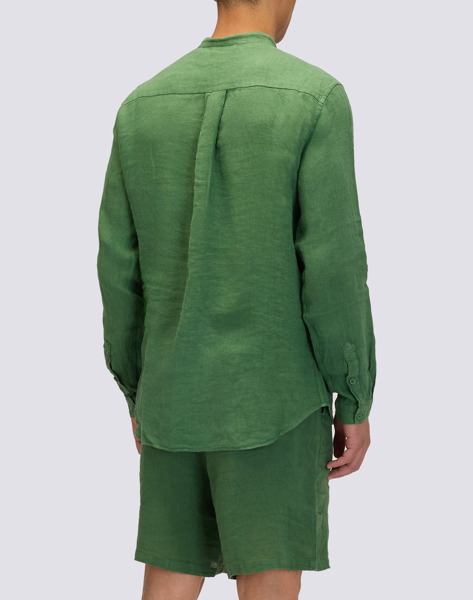 sundek-m821shli5tc-camicia-in-lino-uomo-collo-alla-coreana image 2