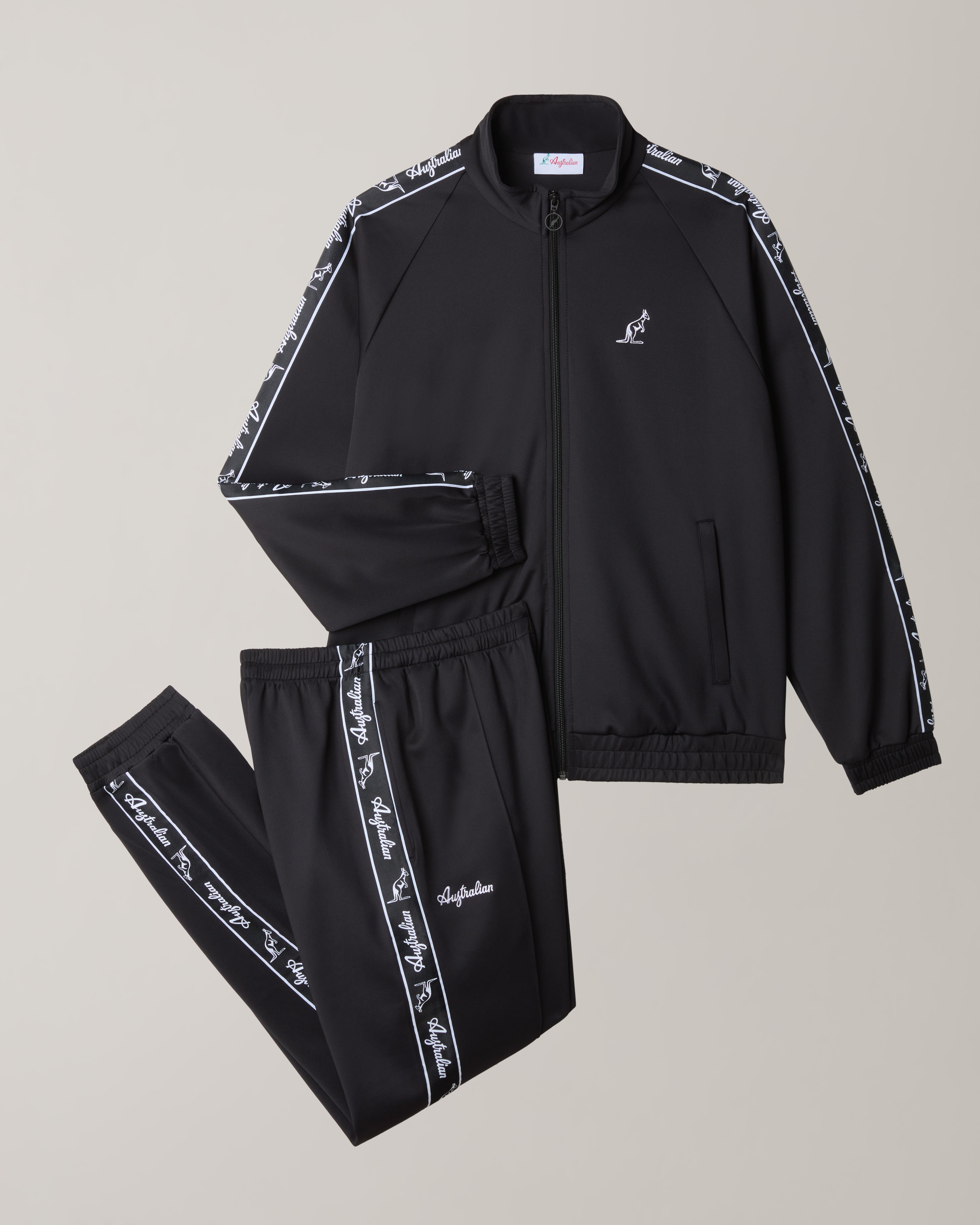 australian-tape-tracksuit-tuta-completa-nero-full-zip image 8