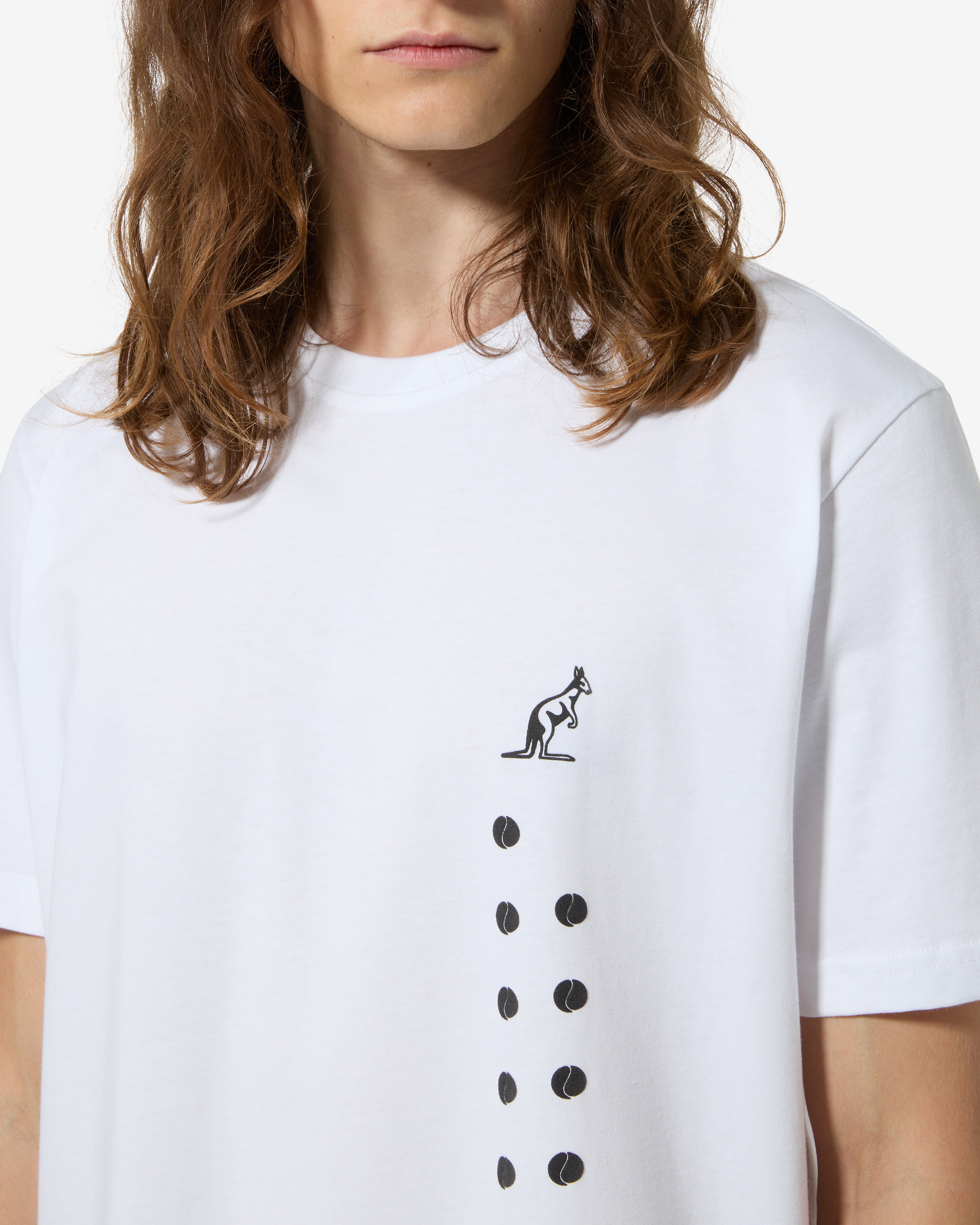 australian-league-pinkangoo-t-shirt-cotone-bianco-stampa-fronte-retro image 3