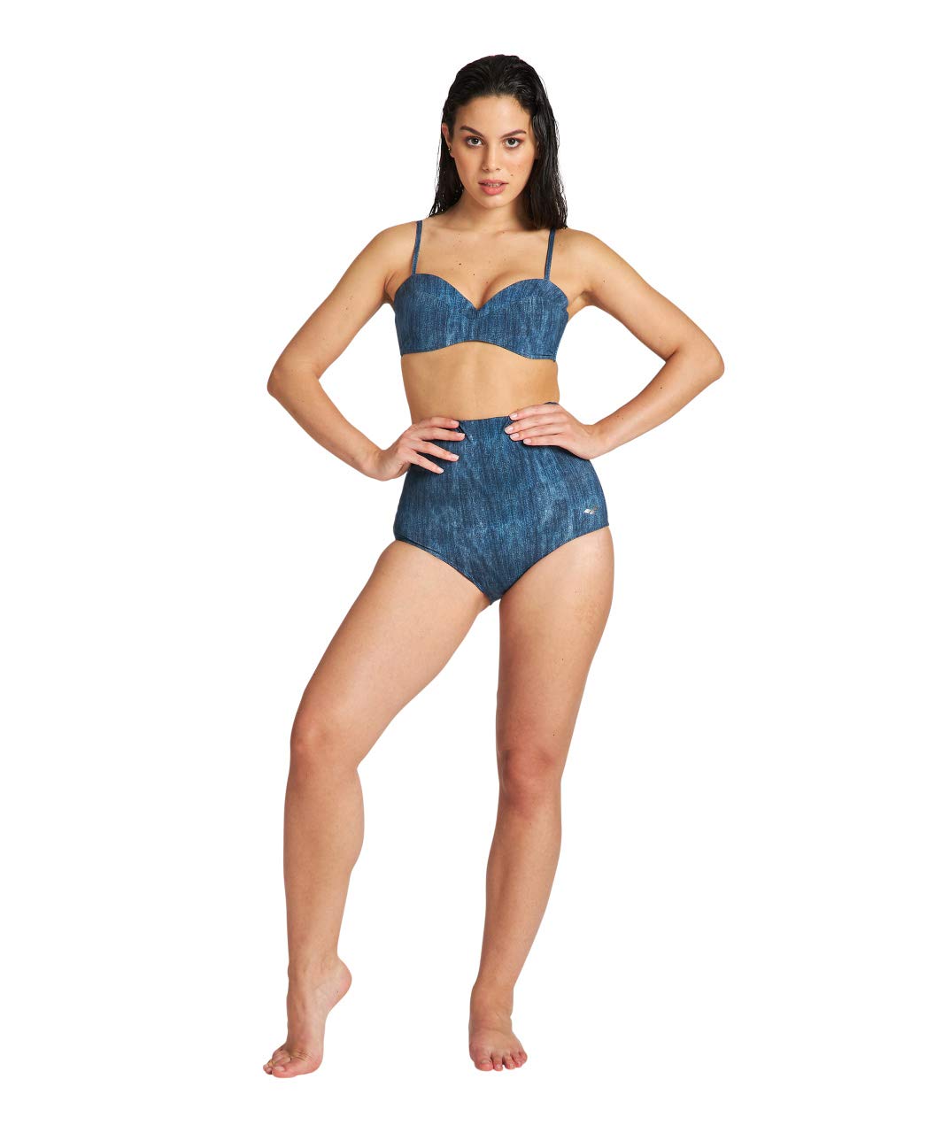 arena-cleopatra-bikini-donna-due-pezzi-coppa-b-effetto-denim image 3