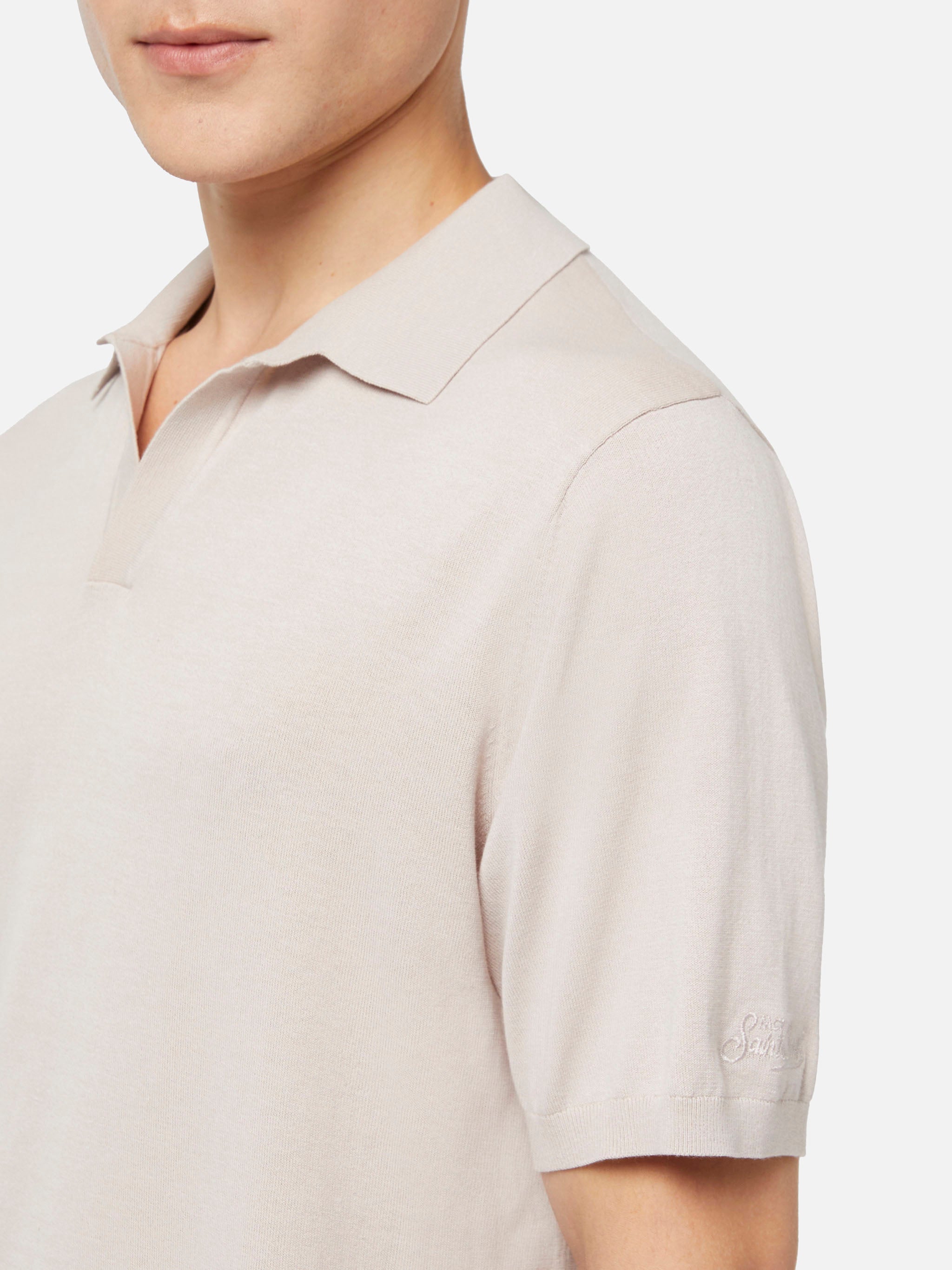 mc2-saint-barth-polo-sloan-in-maglia-high-twisted-grigio-pietra-senza-bottoni-uo image 2