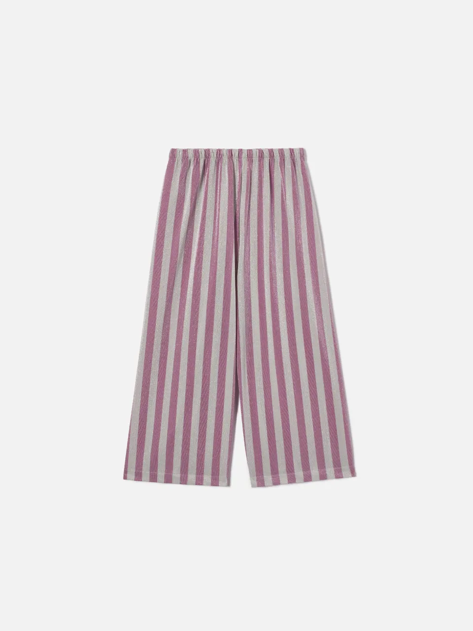 mc2-saint-barth-pantalone-amalia-jr-bambina-lurex-righe-rosa-argento image 1