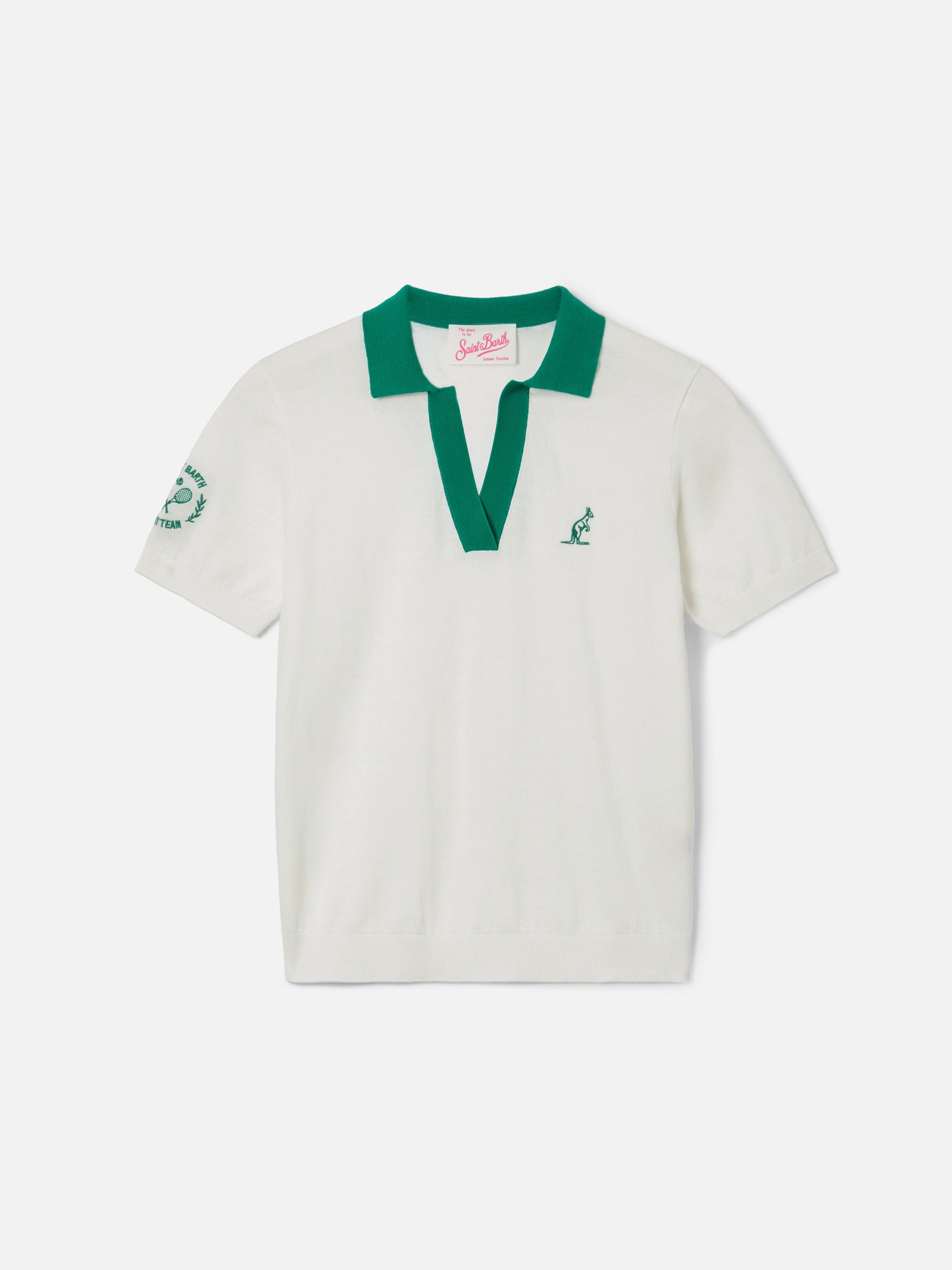 mc2-saint-barth-evonne-polo-donna-bianca-cotone-special-edition-australian image 6