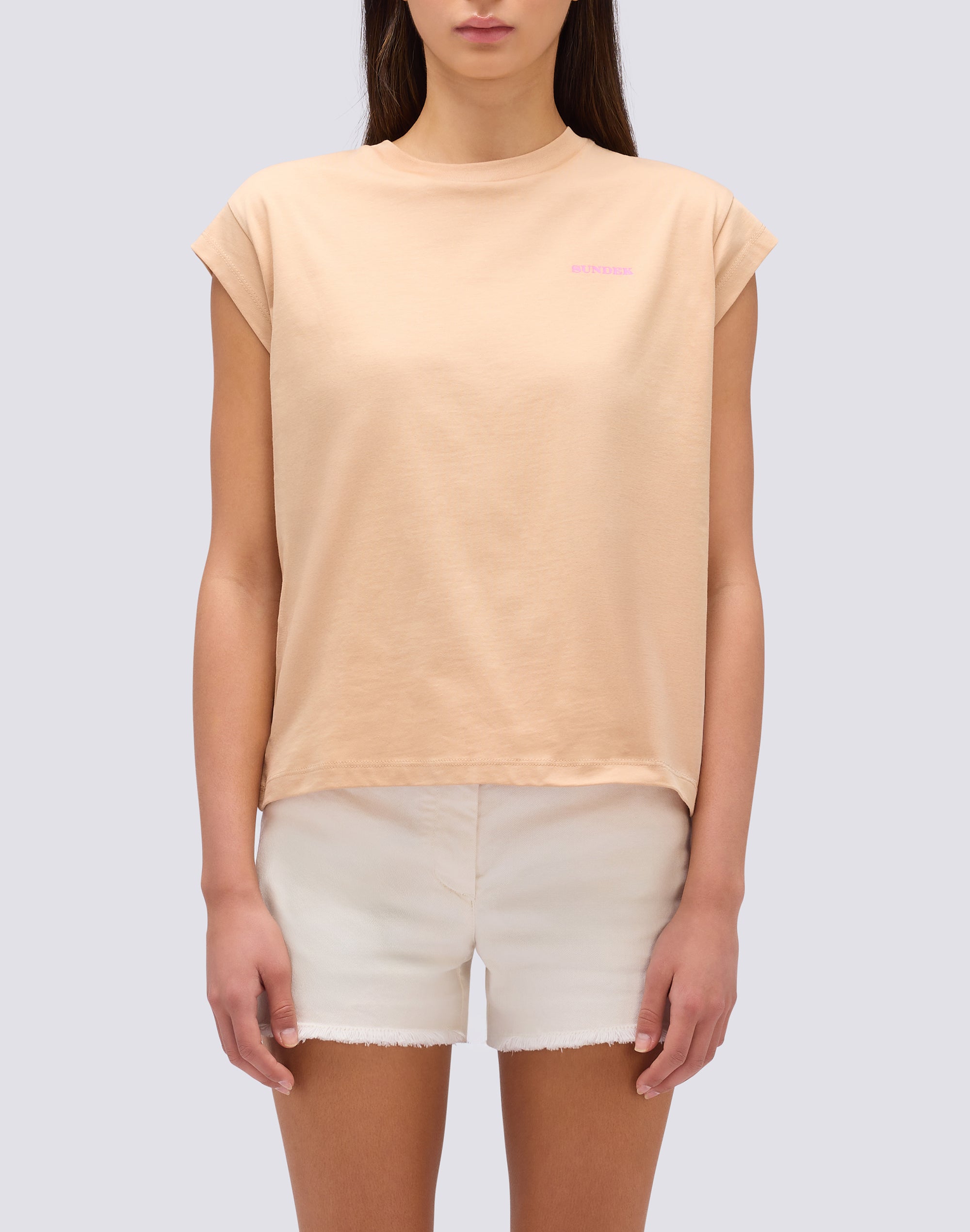 sundek-t-shirt-donna-boxy-con-stampa-degrad-w372tejs000 image 2