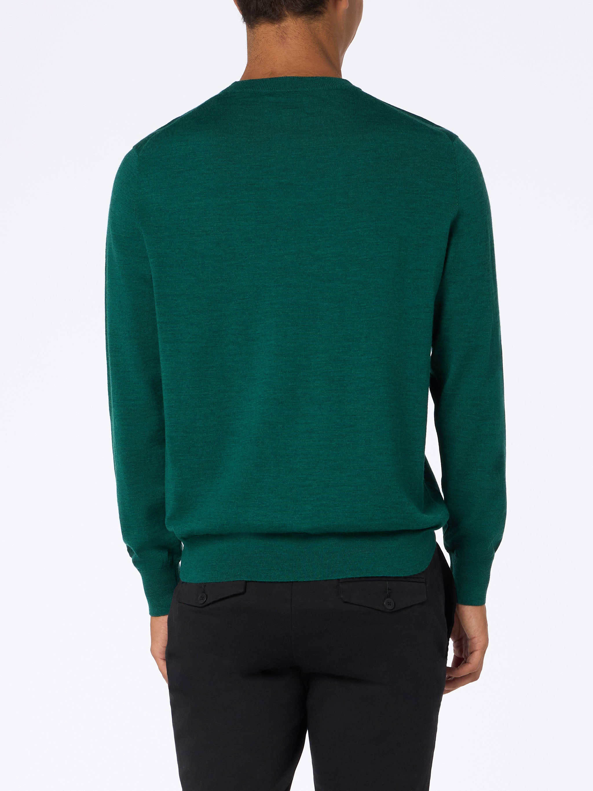 mc2-saint-barth-regent-maglione-girocollo-uomo-100-lana-merino-verde-inglese image 4