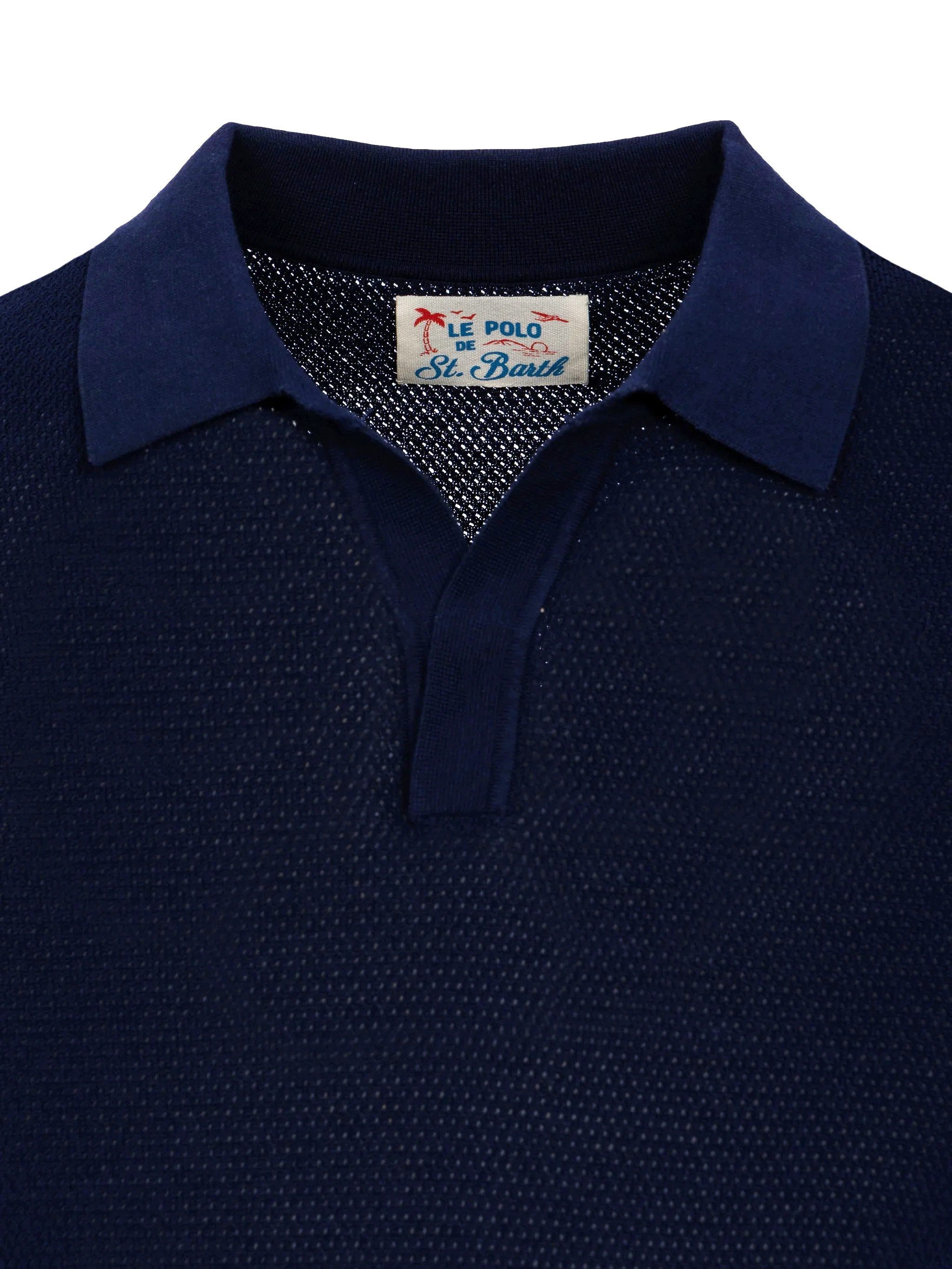 mc2-saint-barth-sloan-polo-uomo-in-maglia-a-rete-blu-navy-senza-bottoni image 6