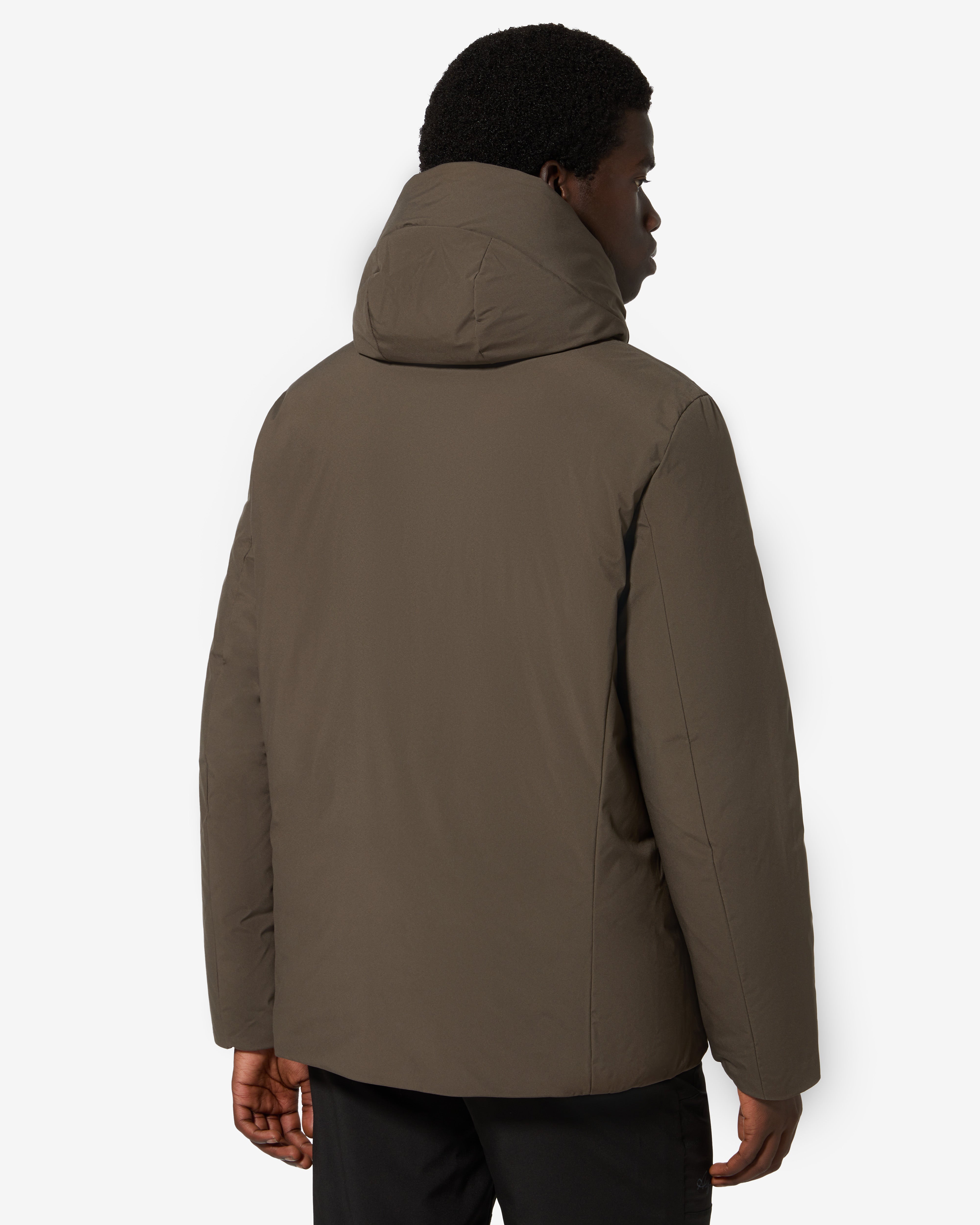 australian-sportswear-soft-shell-jacket-deep-army-con-cappuccio image 3