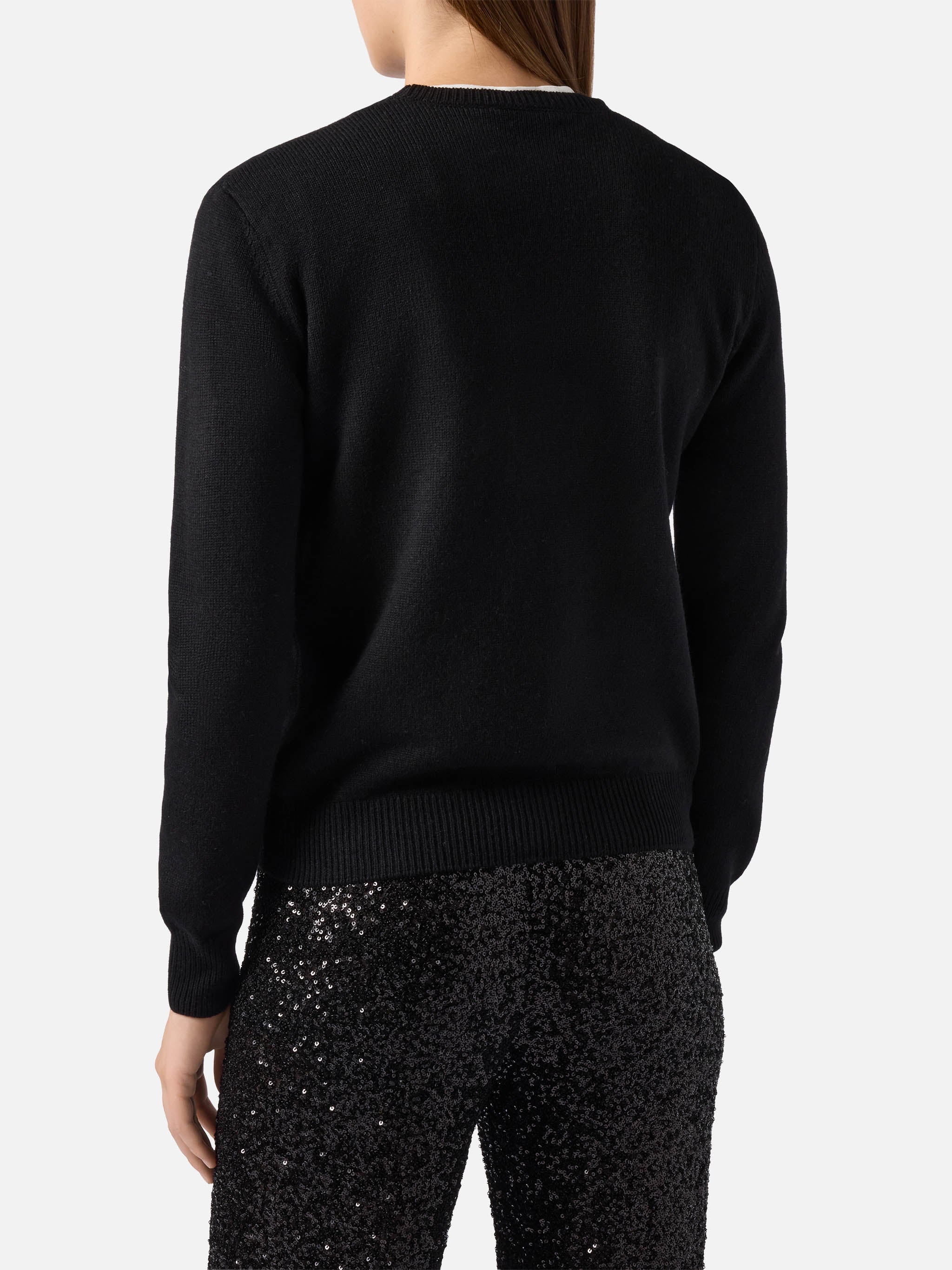 mc2-saint-barth-maglione-new-queen-donna-in-misto-cashmere-nero-brillante-strass image 4