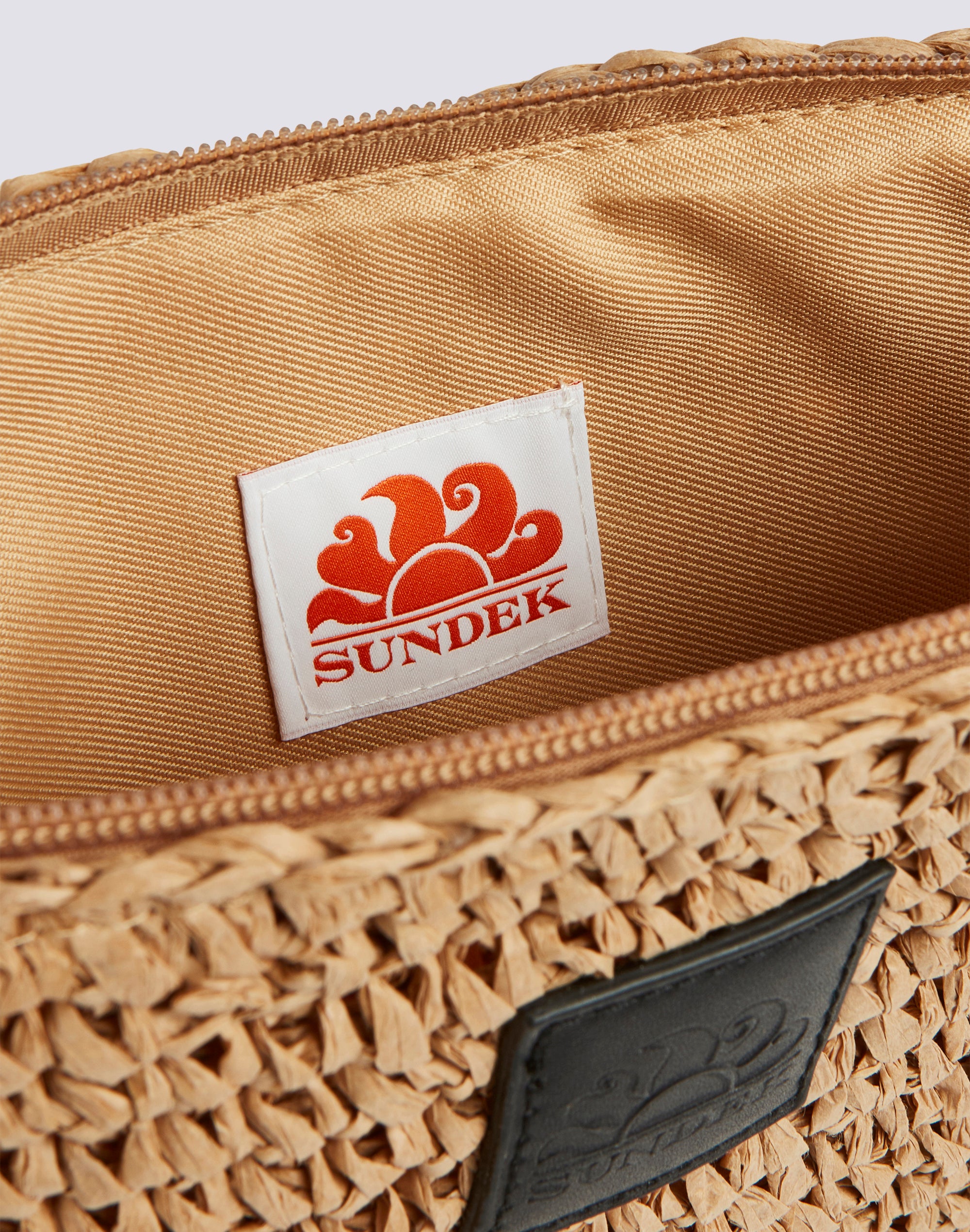 sundek-mini-borsa-paper-straw-pochette-con-zip-e-passamano image 4