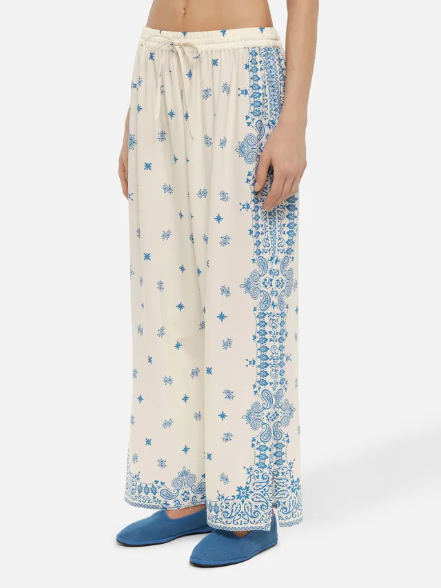 mc2-saint-barth-ikaria-pantaloni-ampi-donna-in-rayon-stampa-bandana-piazzata-bia image 1