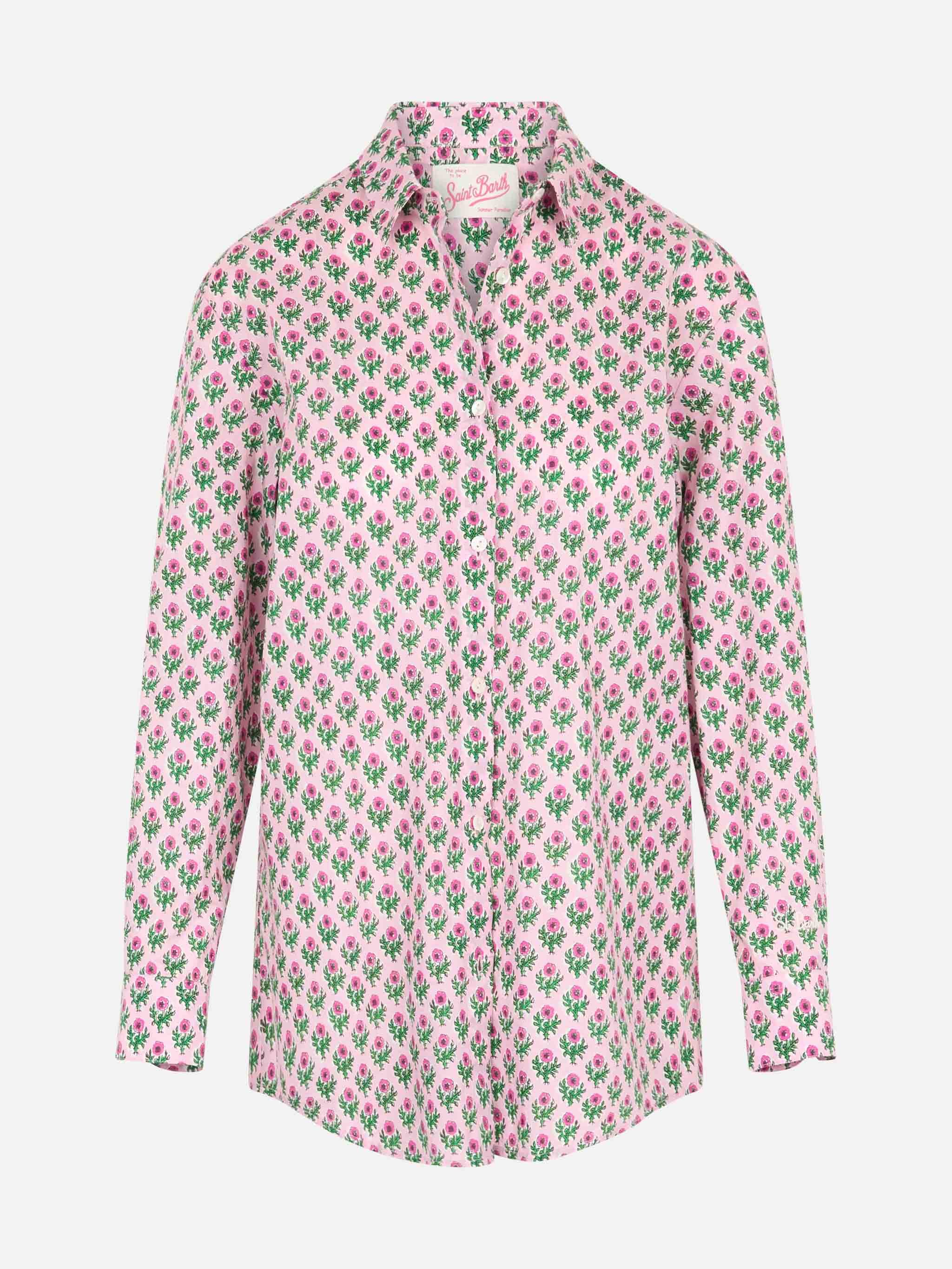 mc2-saint-barth-camicia-brigitte-donna-in-cotone-fantasia-floreale-ampia image 4
