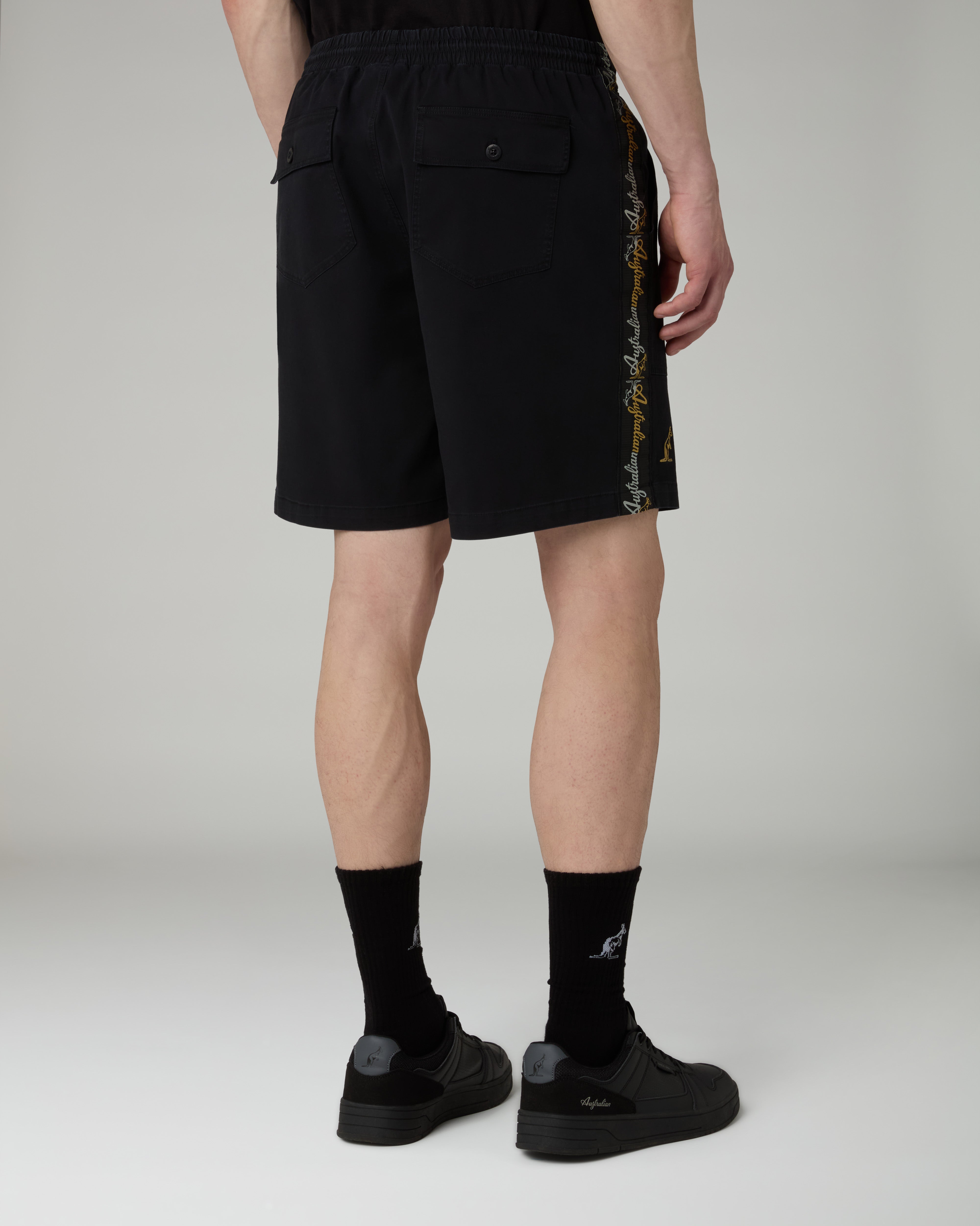 australian-mirage-banda-short-shorts-cotton-twill-nero-lux image 3