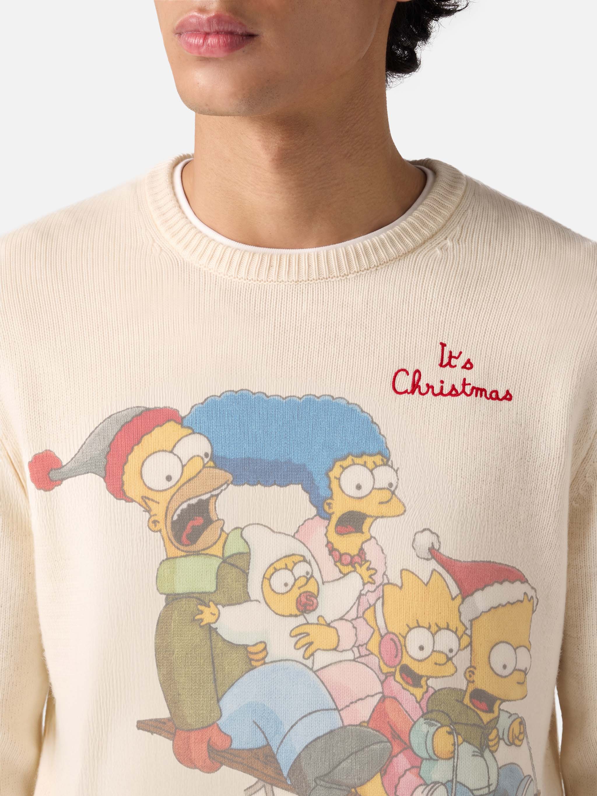 mc2-saint-barth-maglione-girocollo-heron-jacquard-famiglia-simpson image 2