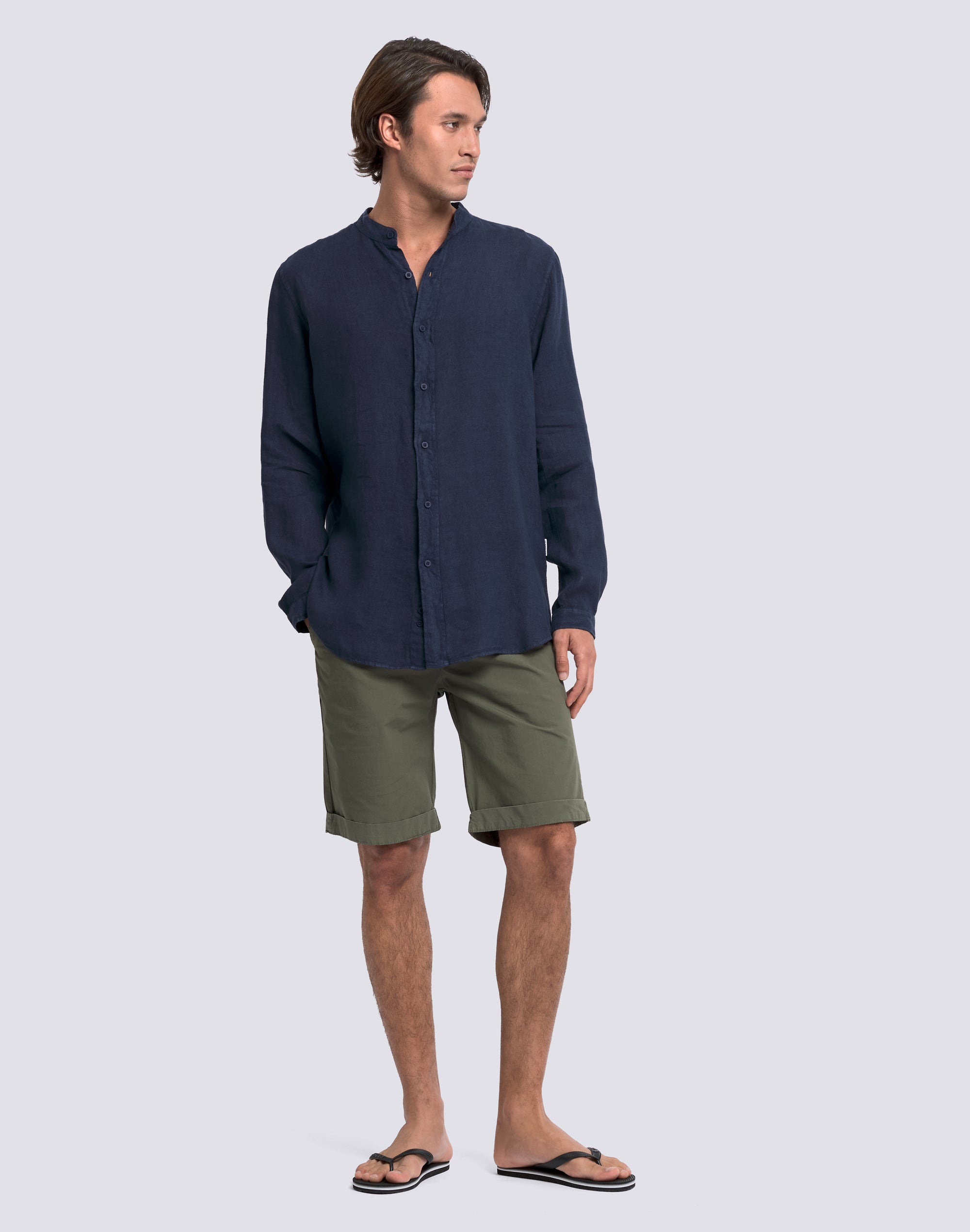 sundek-camicia-uomo-coreana-in-lino-tinto-capo-gm821shli5tc image 3