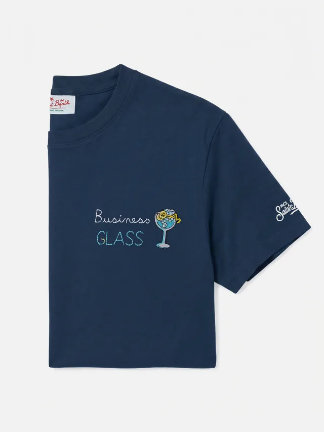 mc2-saint-barth-t-shirt-portofino-uomo-in-cotone-blu-con-ricamo-business-glass image 1
