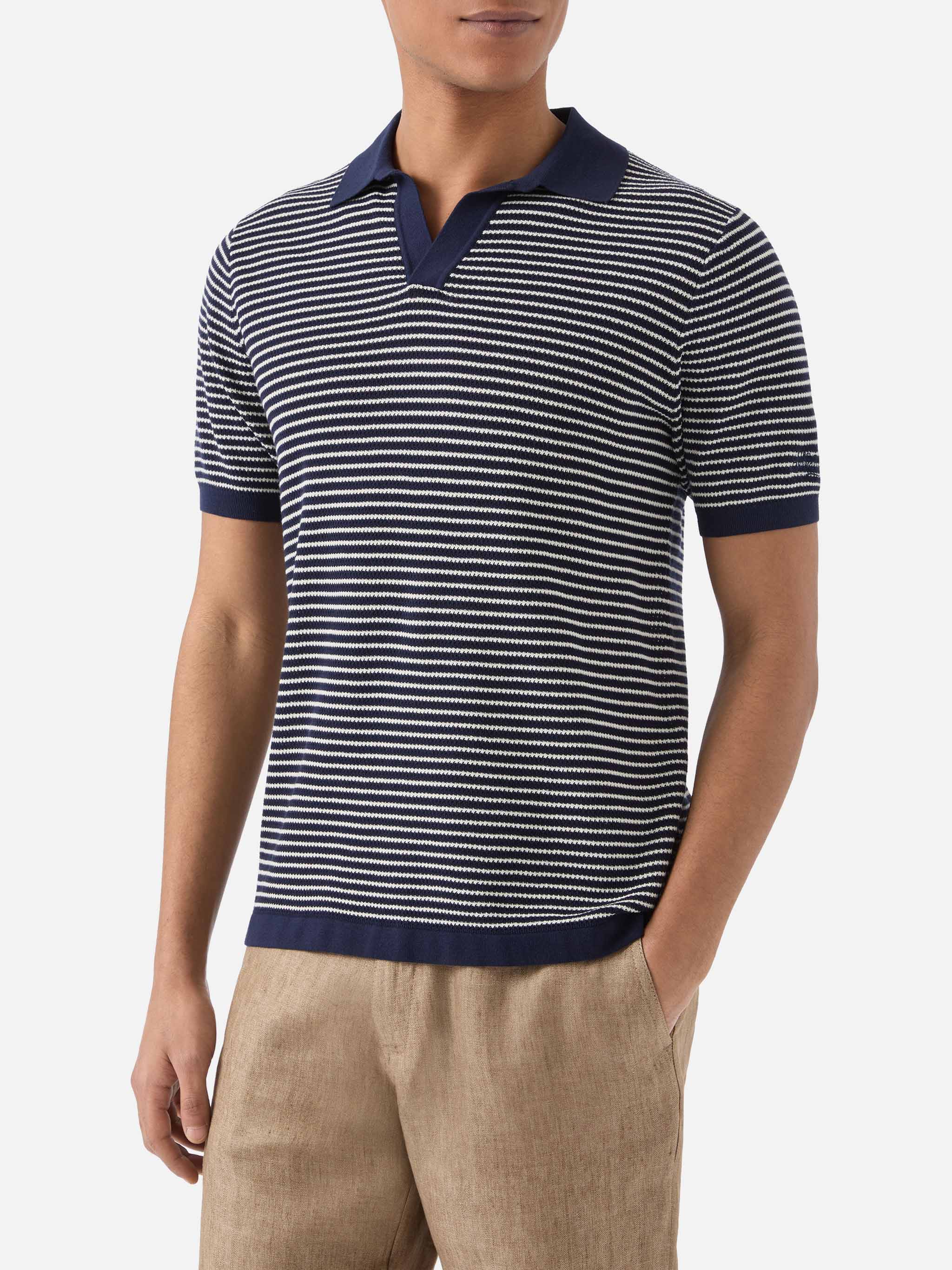mc2-saint-barth-polo-sloan-in-cotone-pregiato-high-twist-a-righe-bianche-e-blu-u image 1
