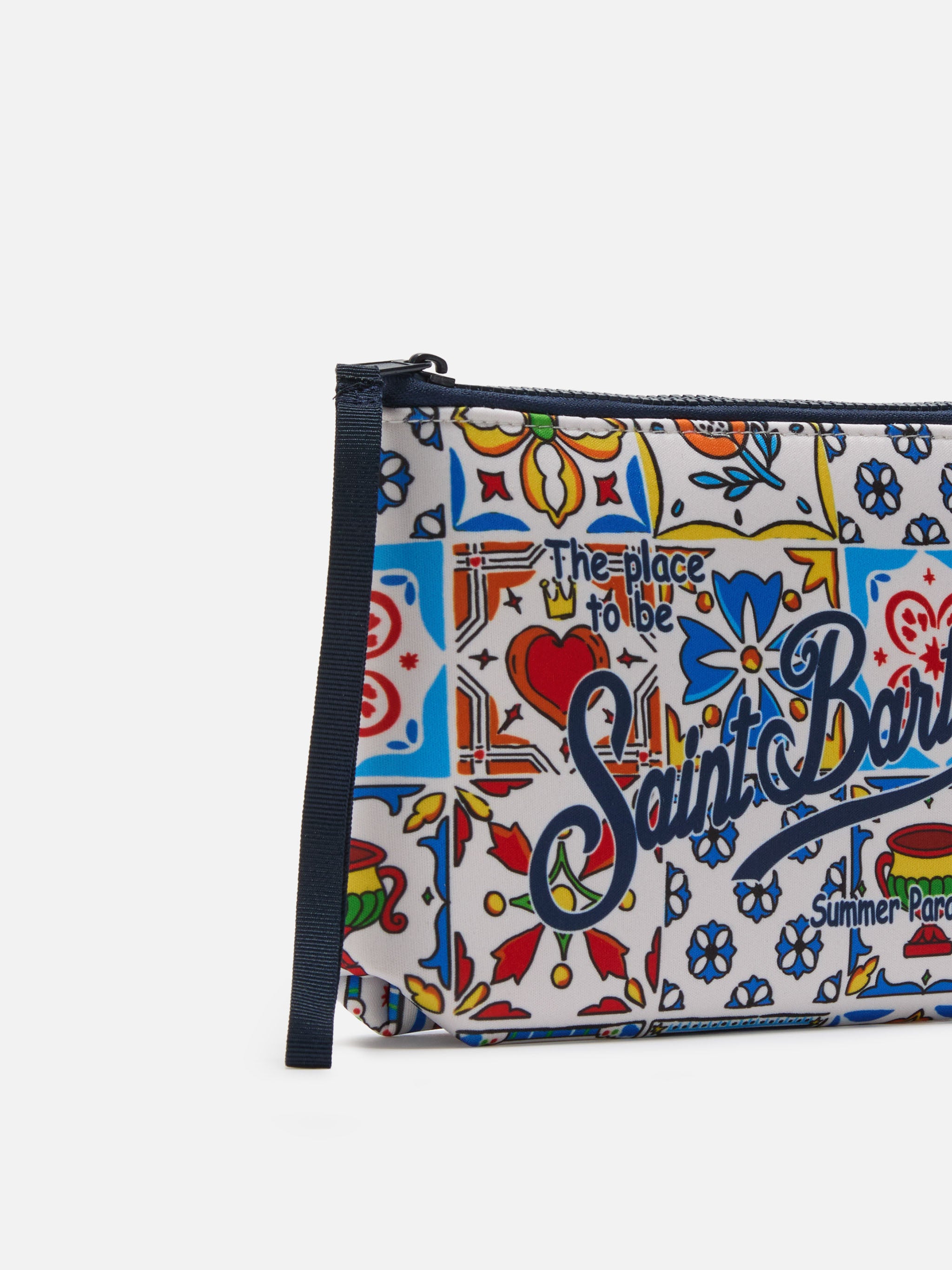 mc2-saint-barth-aline-pochette-scuba-stampa-maiolica-multicolor image 2