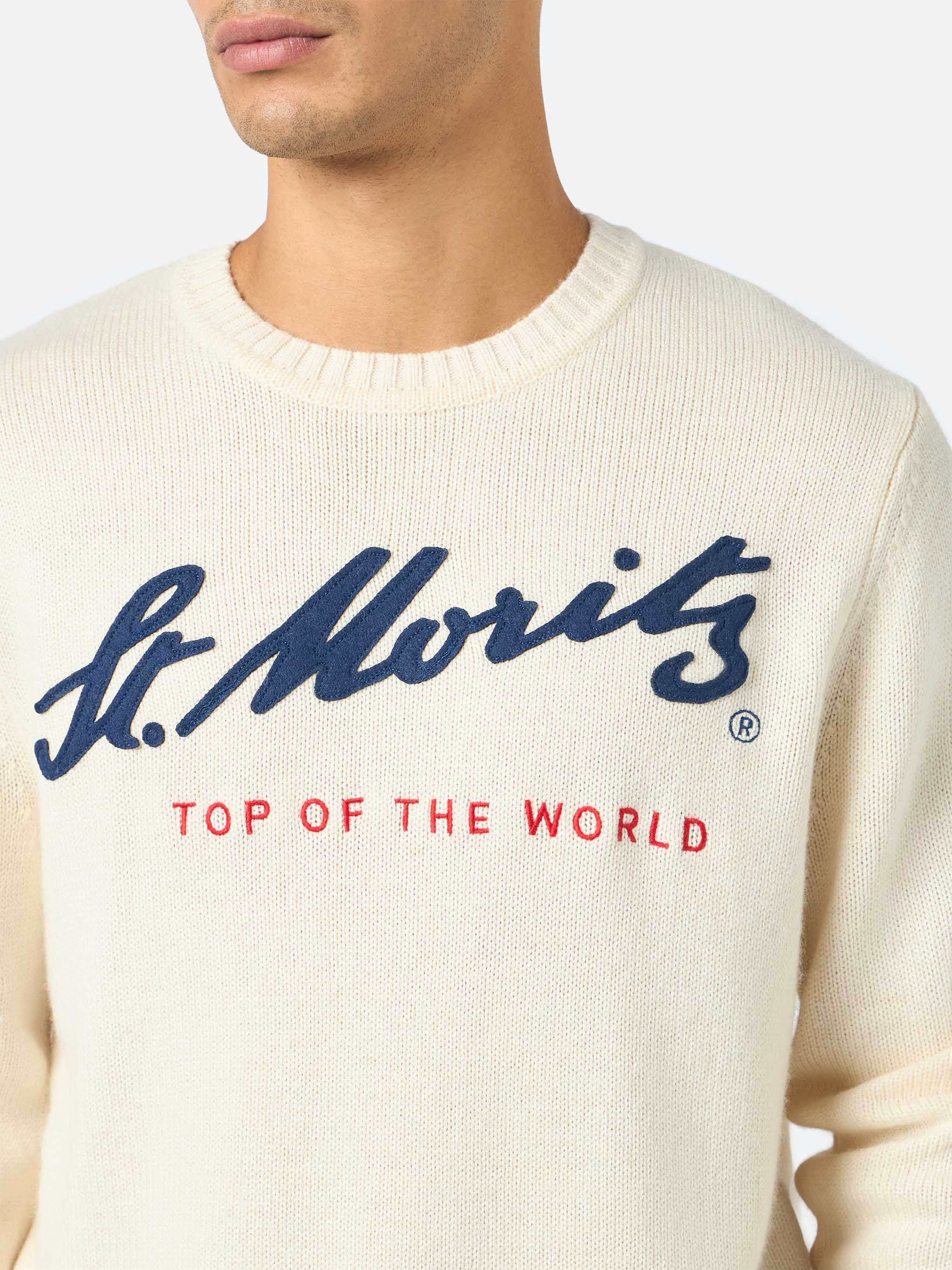 mc2-saint-barth-bombardino-maglia-cotone-bianca-ricamo-st-moritz-uomo image 3