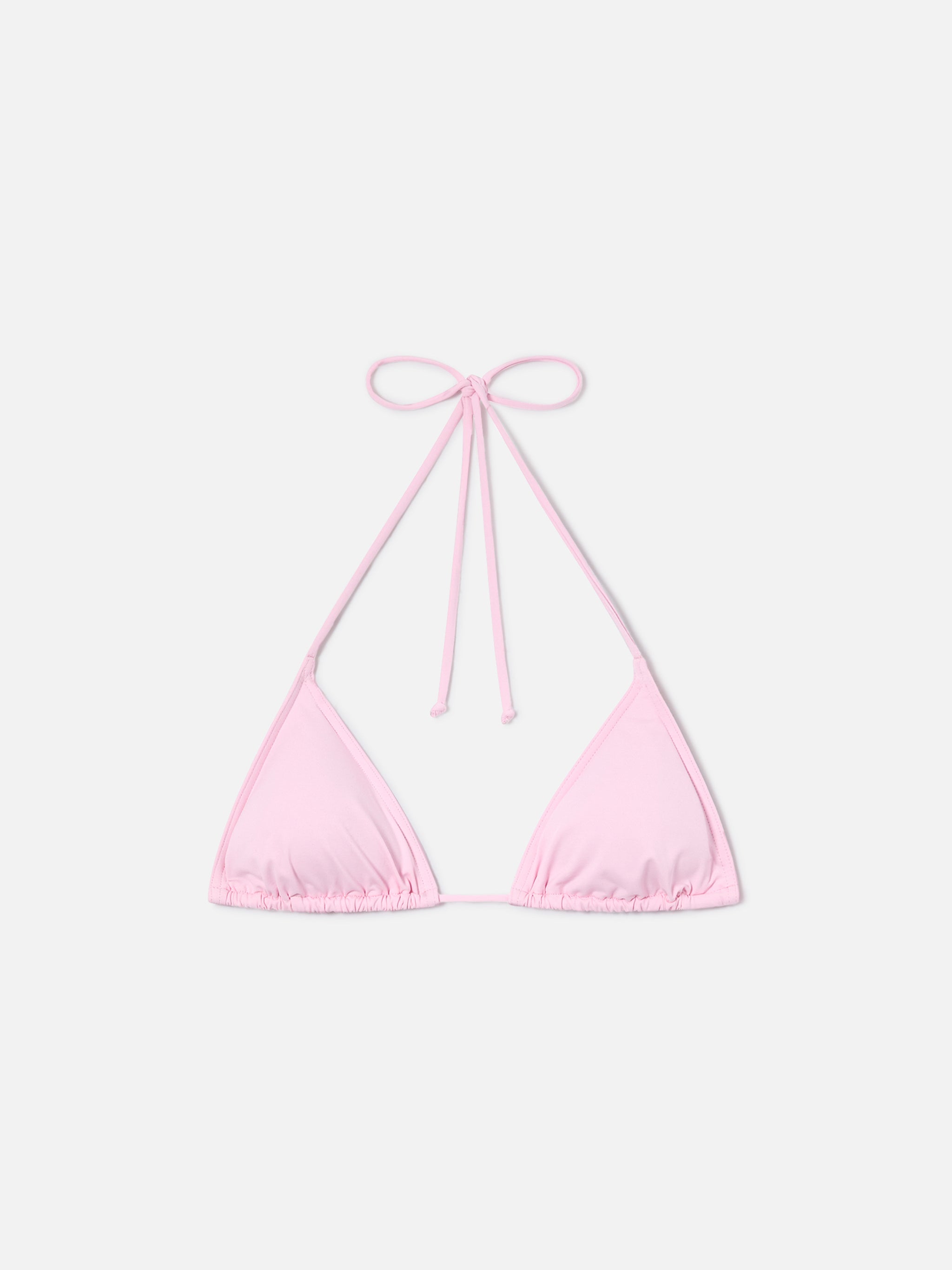 top-bikini-mc2-saint-barth-leah-triangolo-con-laccetti-rosa-chiaro image 1