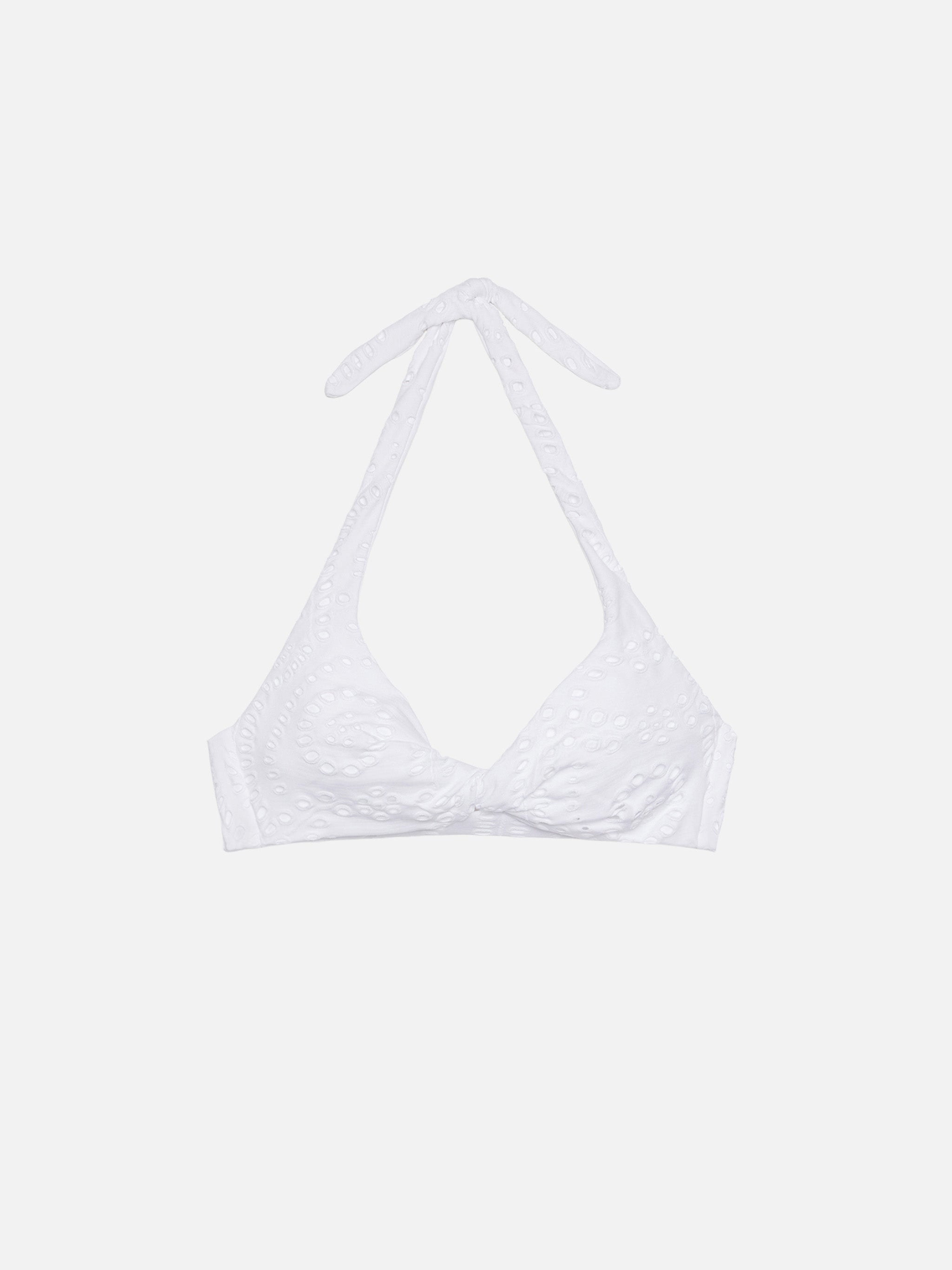 mc2-saint-barth-leda-top-bralette-triangolo-sangallo-marrone image 1