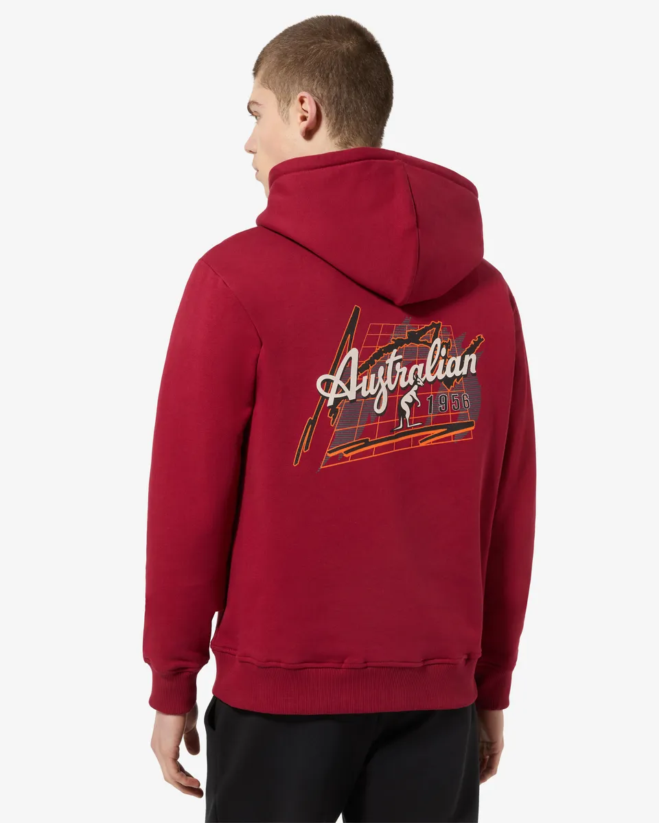 australian-opal-hoodie-felpa-con-cappuccio-bordeaux image 1