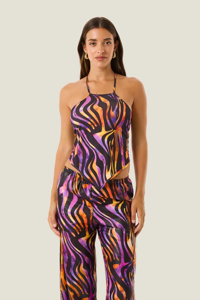 4giveness-top-hypnotic-zebra-donna-cover-up-mare image 1