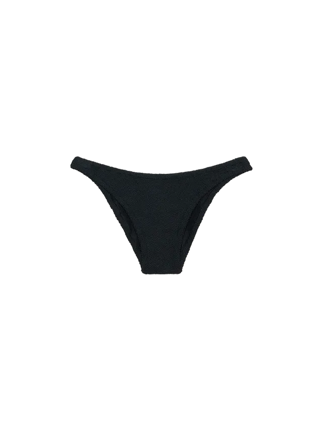mc2-saint-barth-elise-slip-mare-donna-in-crinkle-nero-tinta-unita image 1