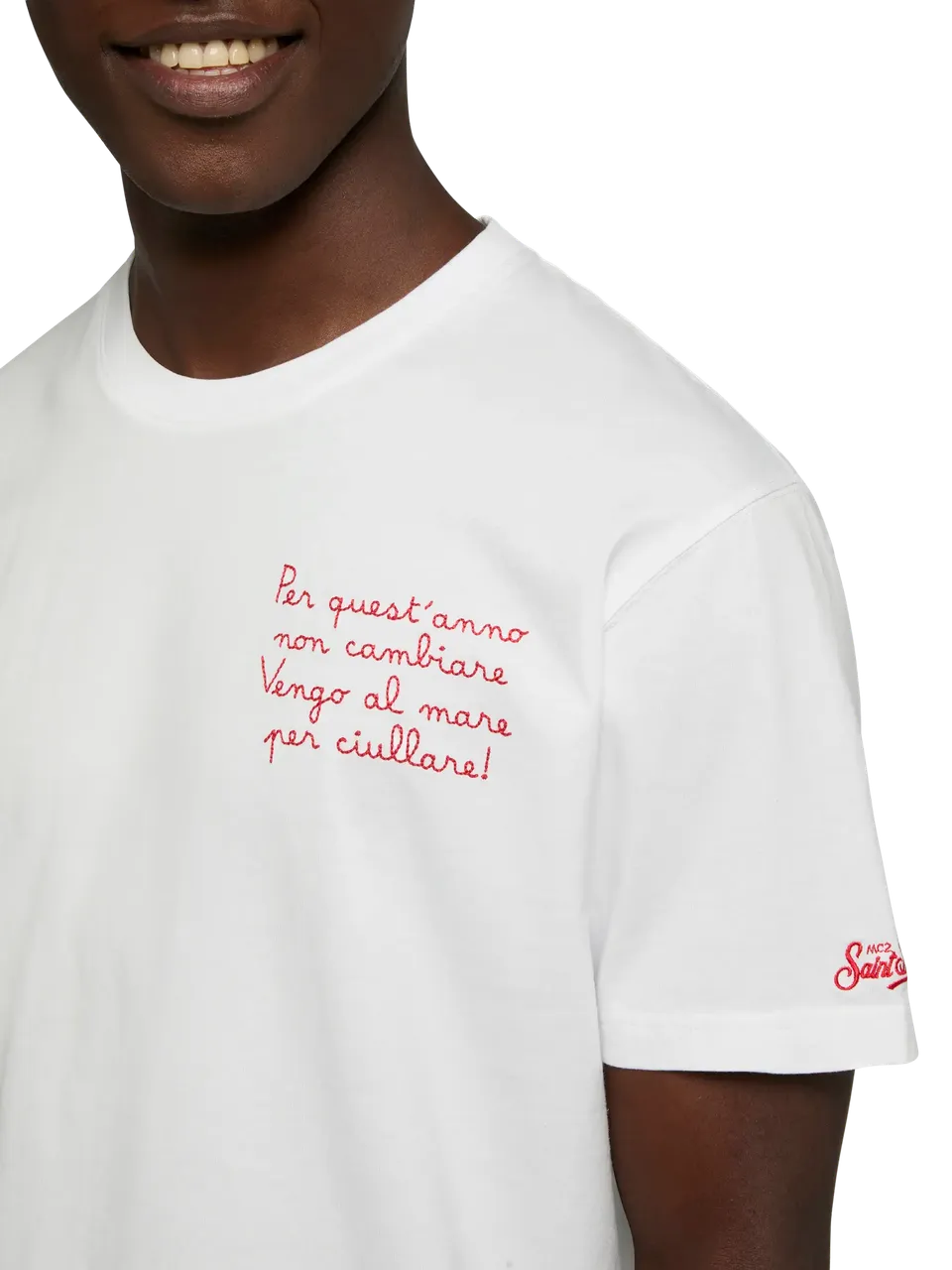mc2-saint-barth-t-shirt-portofino-uomo-bianca-sapore-di-mare-special-edition-2 image 1