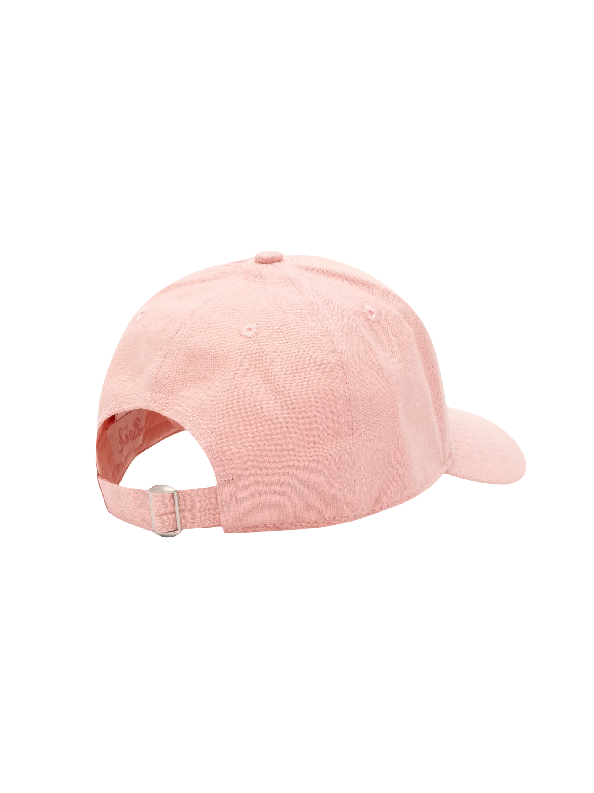mc2-saint-barth-cappellino-baseball-lino-e-cotone-rosa image 3