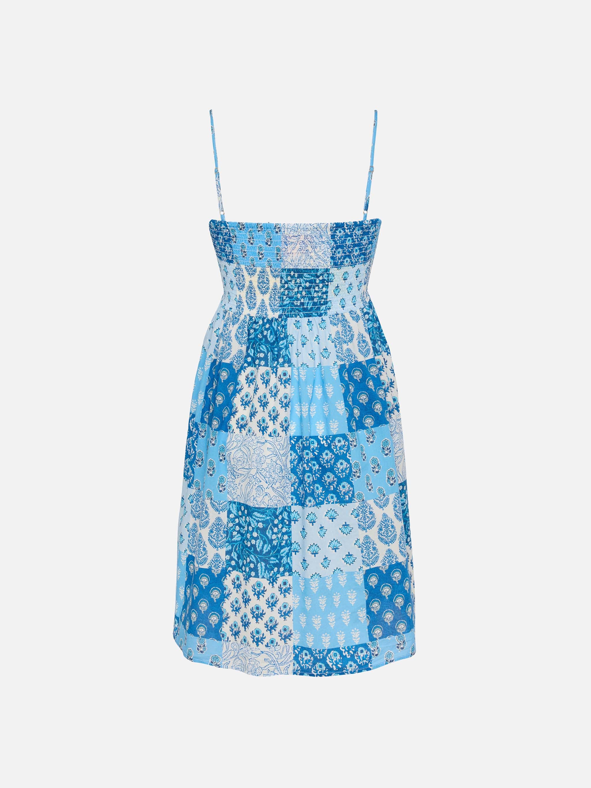 mc2-saint-barth-abito-donna-hawa-in-cotone-con-corpetto-ricamato-a-punto-smock image 5